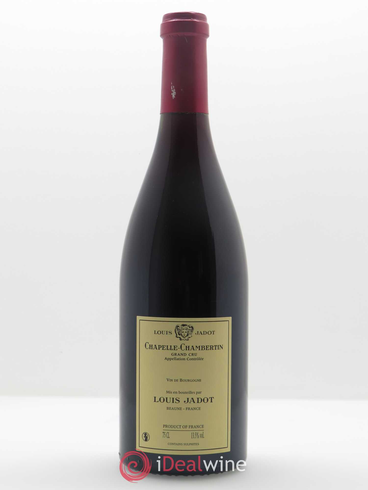 Chapelle-Chambertin Grand Cru Maison Louis Jadot 2008 - Lot de 1 bouteille - 1