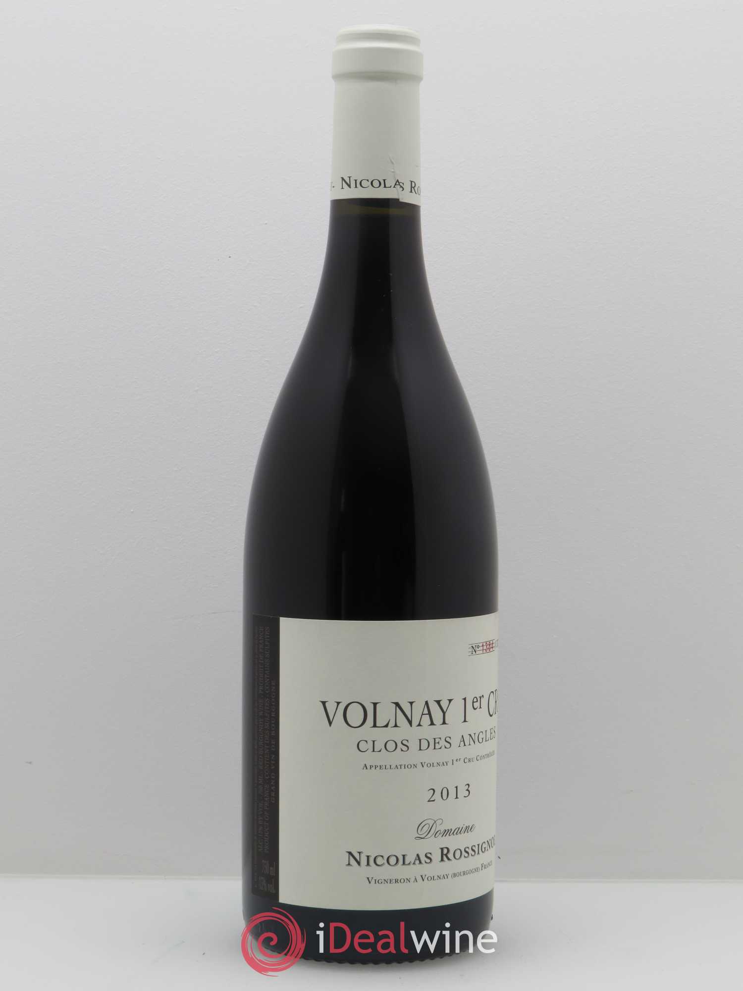 Volnay 1er Cru Clos des Angles Nicolas Rossignol 2013 - Lot de 1 bouteille - 1