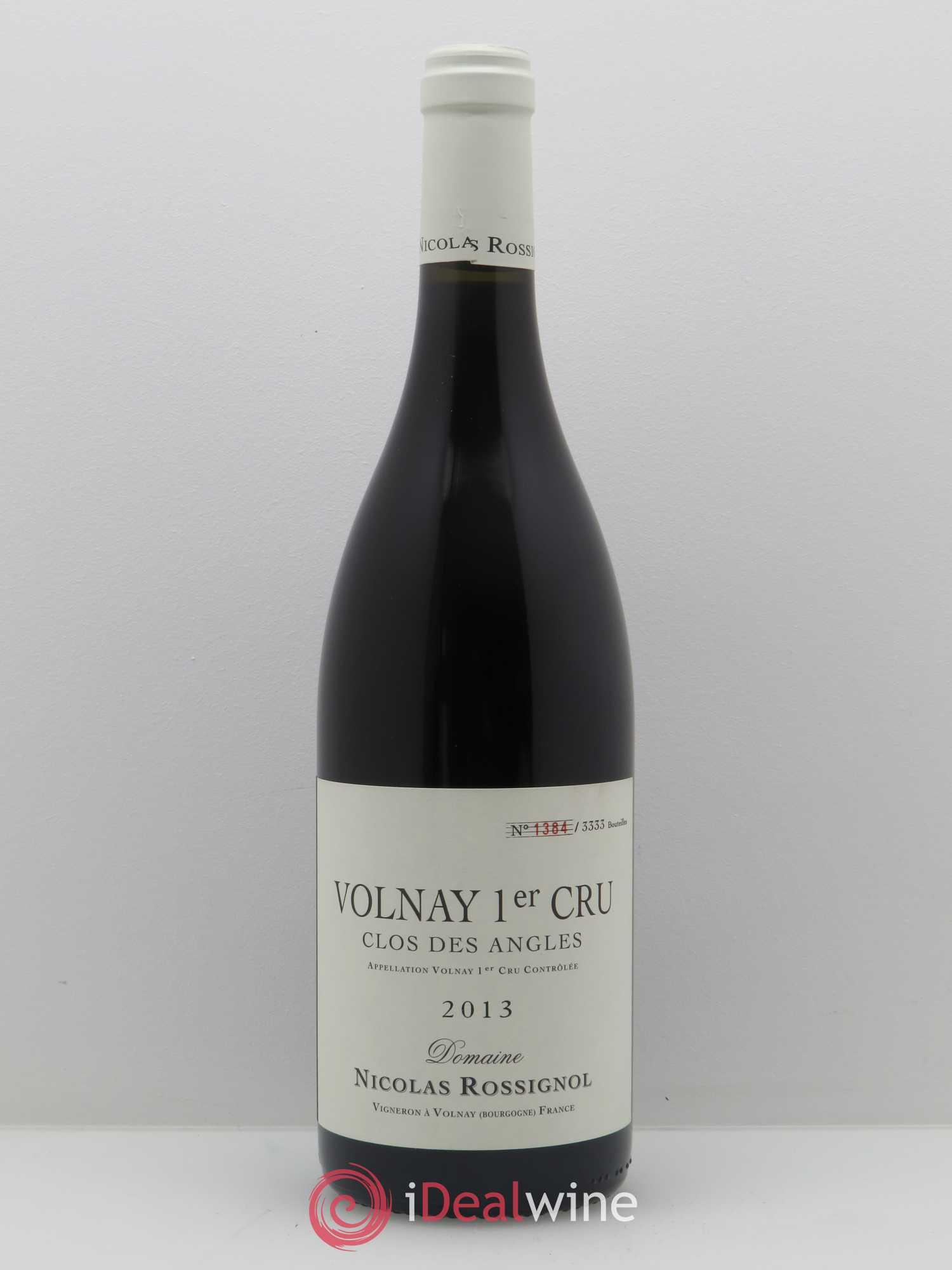 Volnay 1er Cru Clos des Angles Nicolas Rossignol 2013 - Lot de 1 bouteille - 0