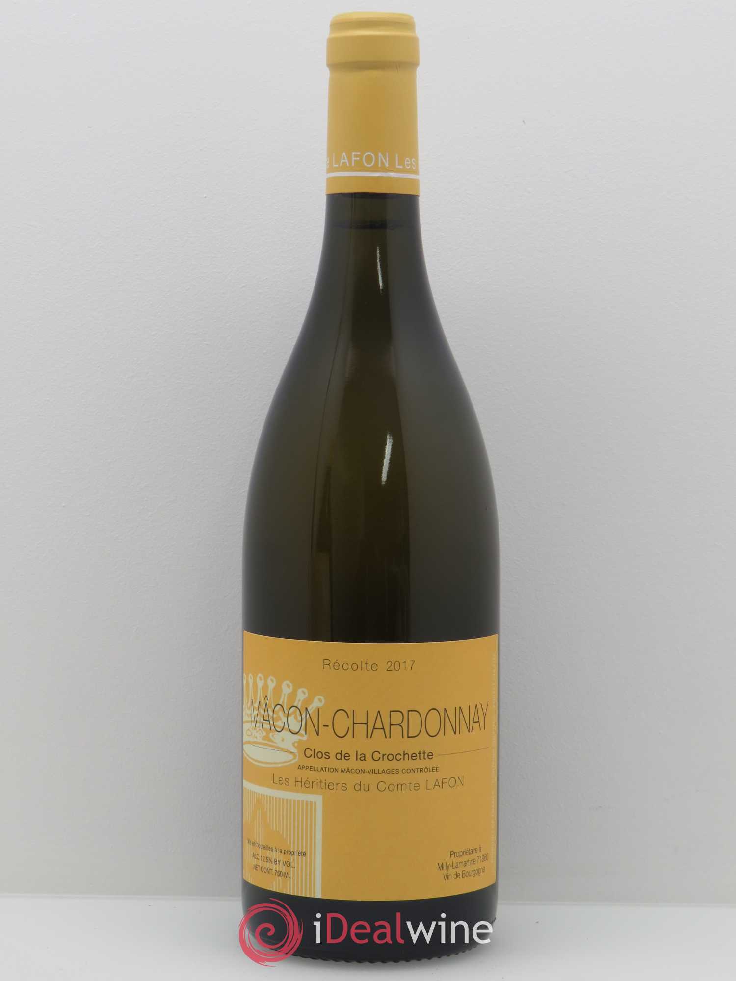 Mâcon Clos de la Crochette Héritiers du Comte Lafon (Domaine des) 2017 - Lot de 1 bouteille - 0