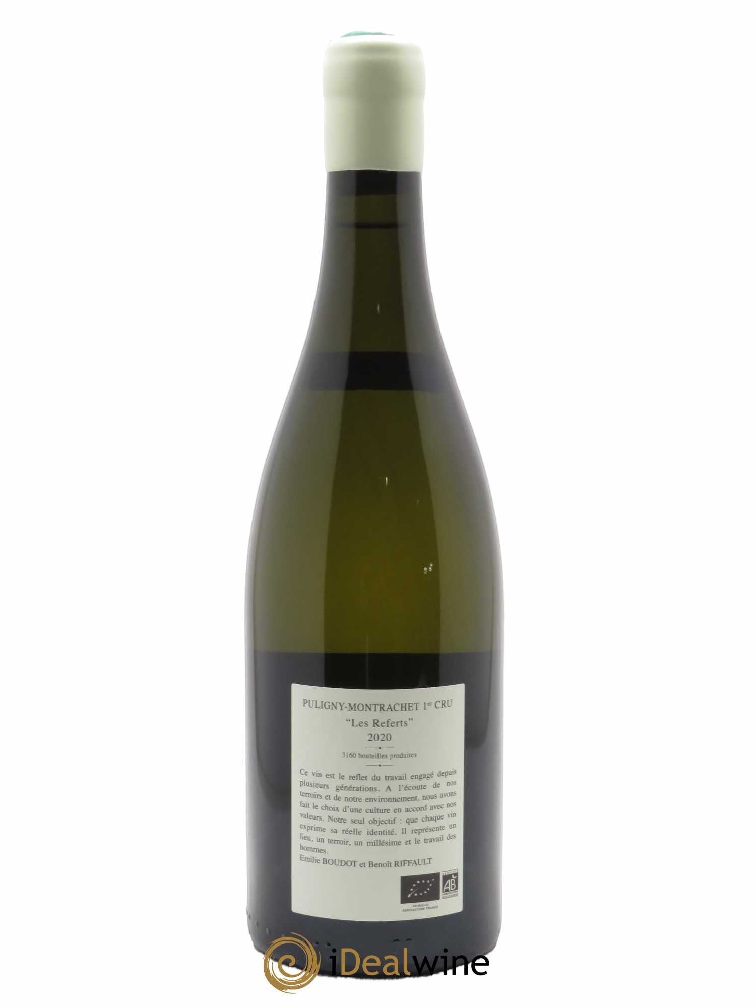 Puligny-Montrachet 1er Cru Les Referts Etienne Sauzet 2020 - Lot de 1 bouteille - 1