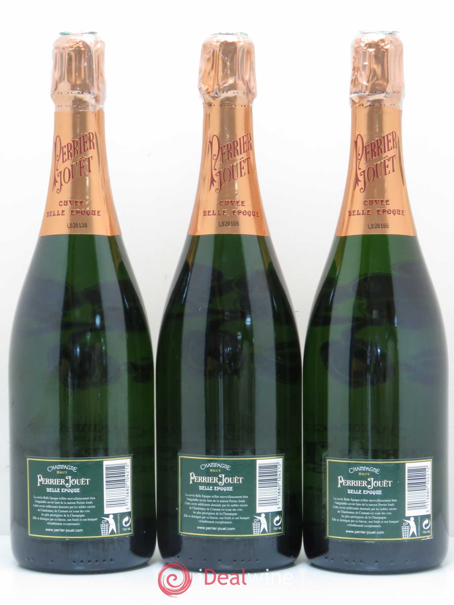 Cuvée Belle Epoque Brut Perrier-Jouët 1996 - Posten von 3 Flaschen - 1