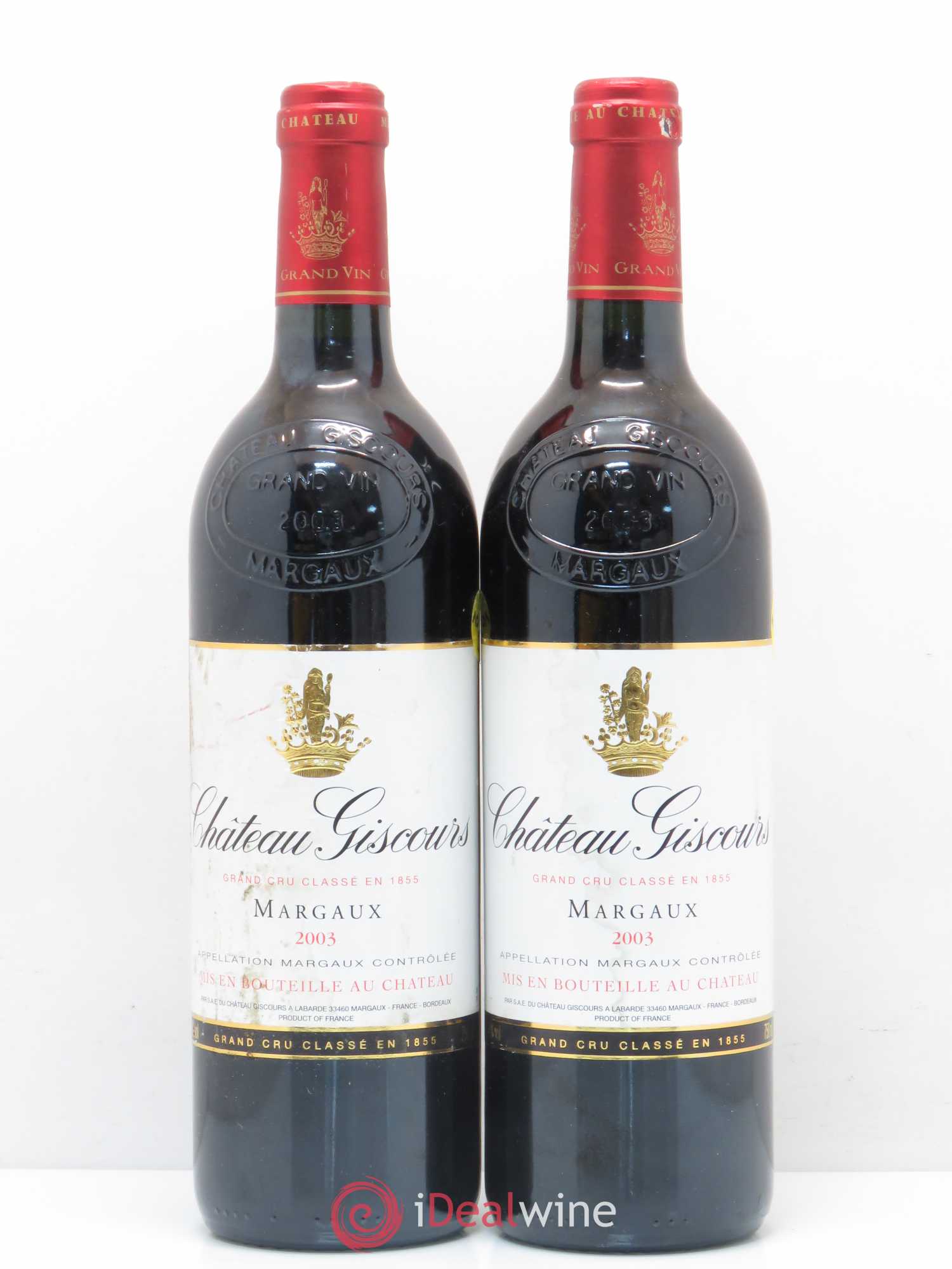 Château Giscours 3ème Grand Cru Classé 2003 - Lot de 2 bouteilles - 0
