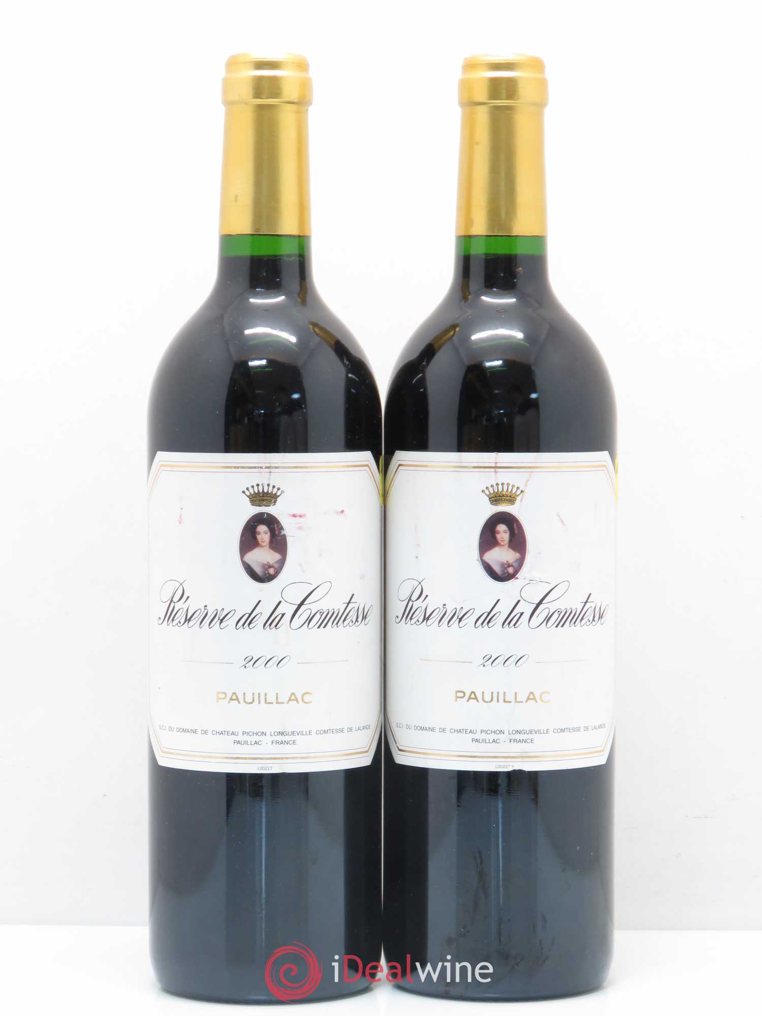 Réserve de la Comtesse Second Vin 2000 - Lot de 2 bouteilles - 0
