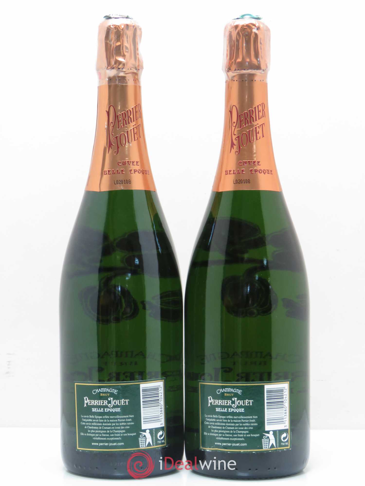 Cuvée Belle Epoque Brut Perrier-Jouët 1996 - Lot de 2 bouteilles - 1