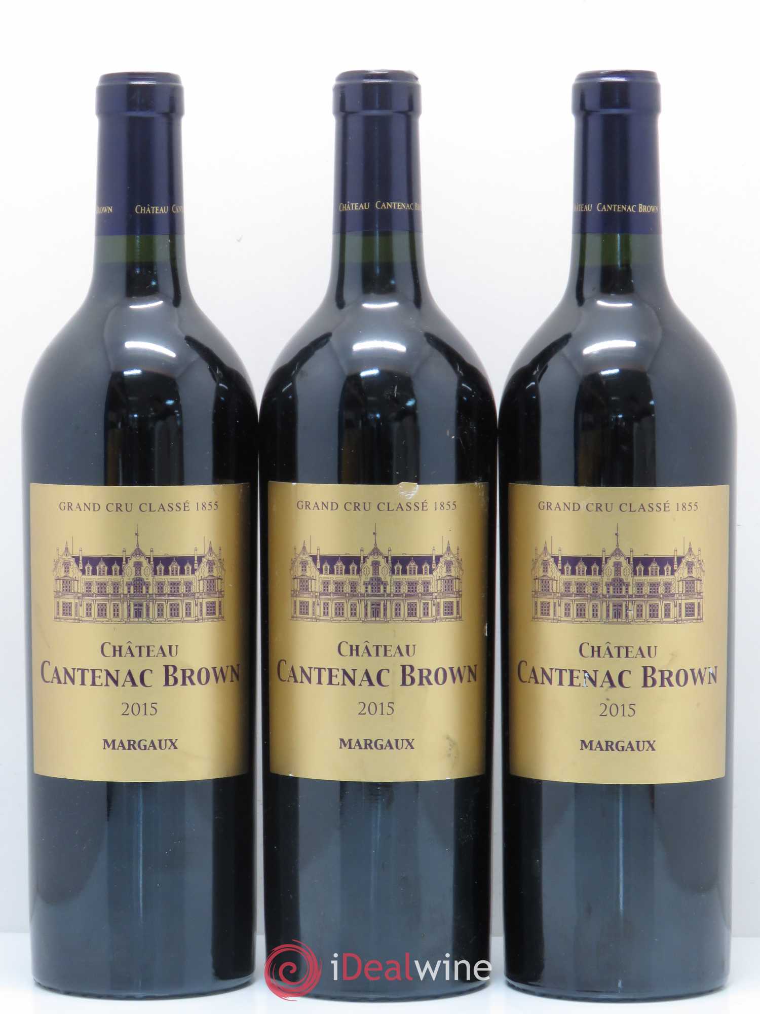 Château Cantenac Brown 3ème Grand Cru Classé 2015 - Lot de 3 bouteilles - 0