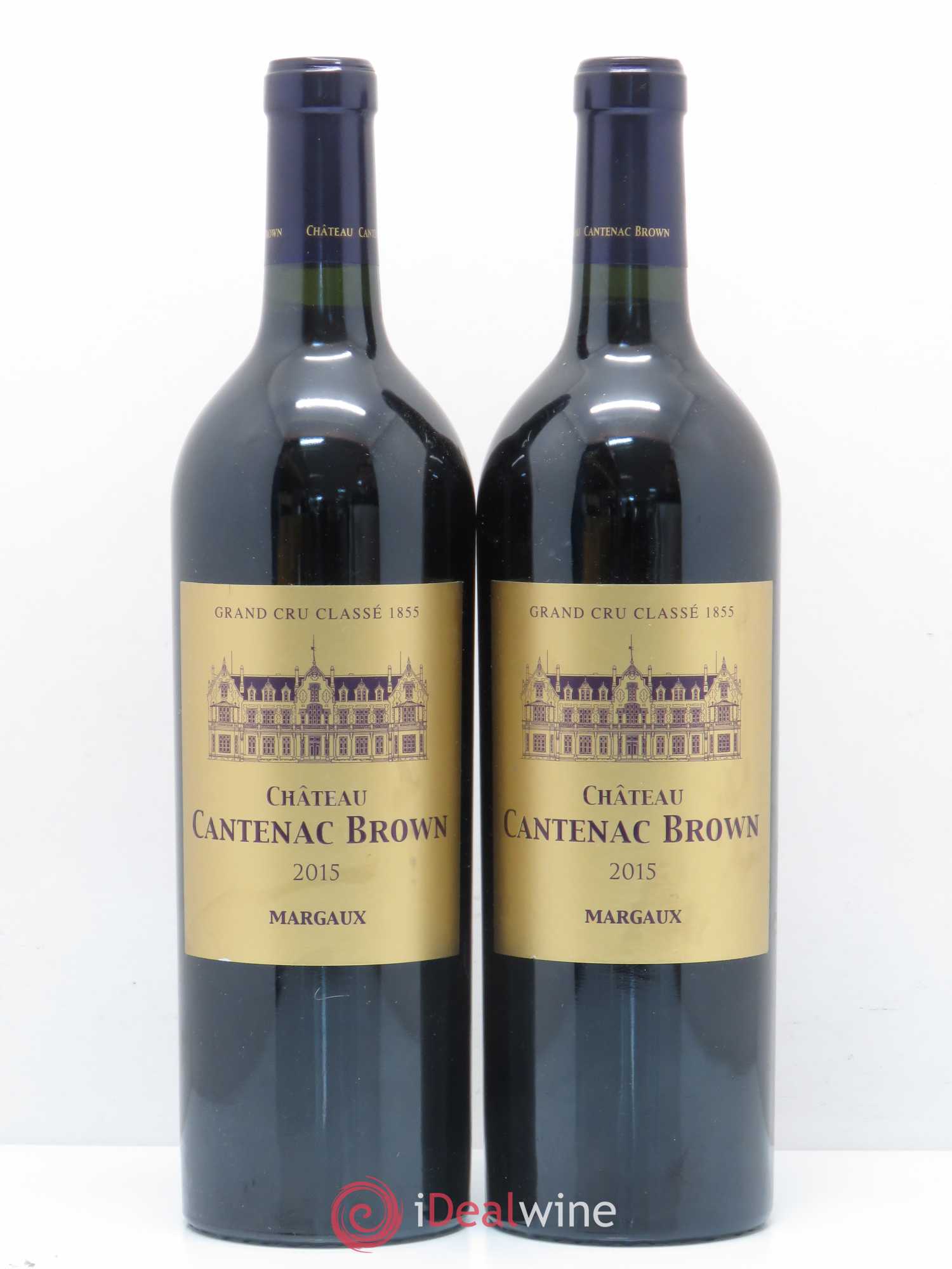 Château Cantenac Brown 3ème Grand Cru Classé 2015 - Lotto di 2 bottiglie - 0