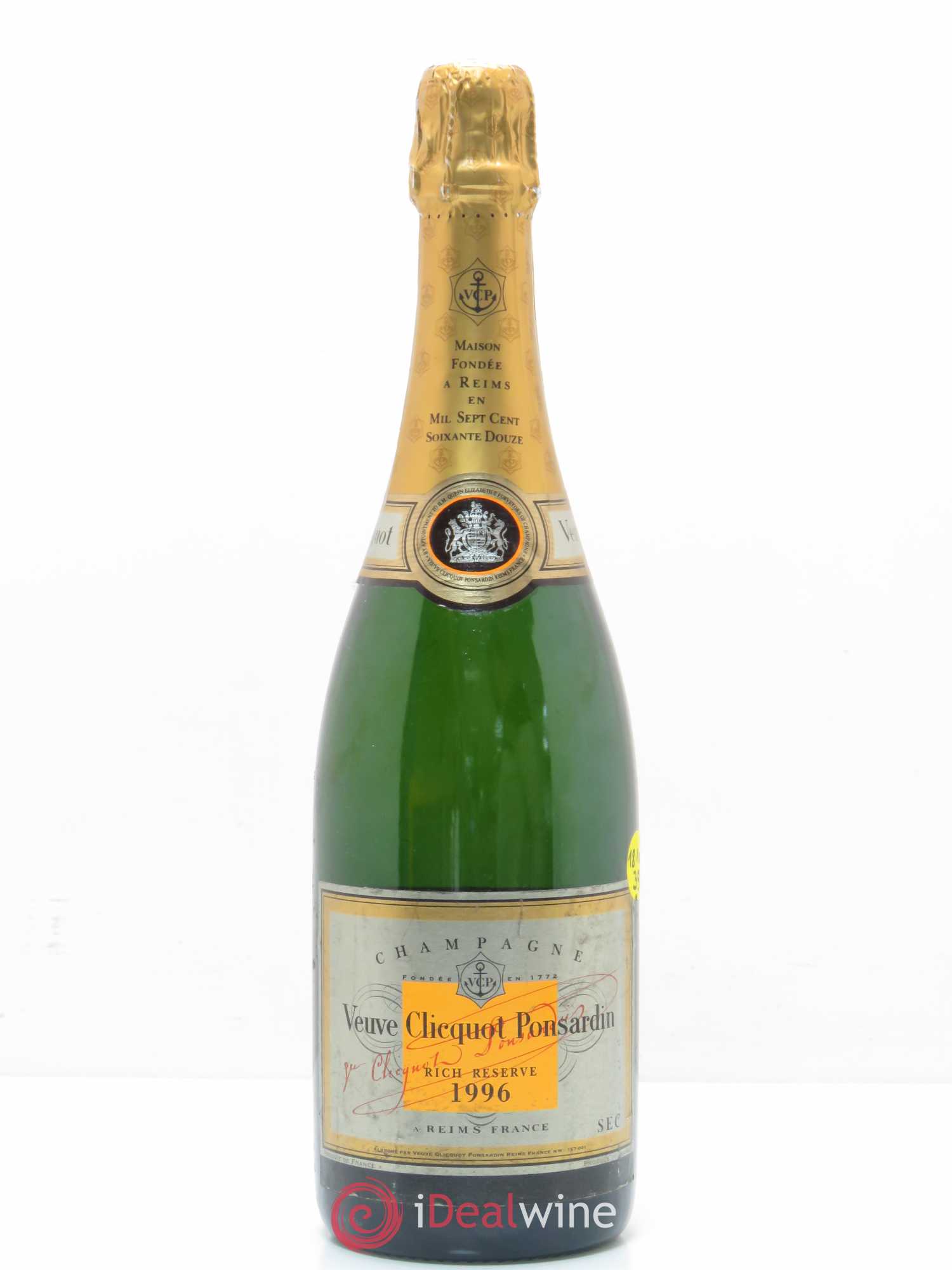 Champagne Rich Reverve Veuve Clicquot Ponsardin 1996 - Posten von 1 Flasche - 0