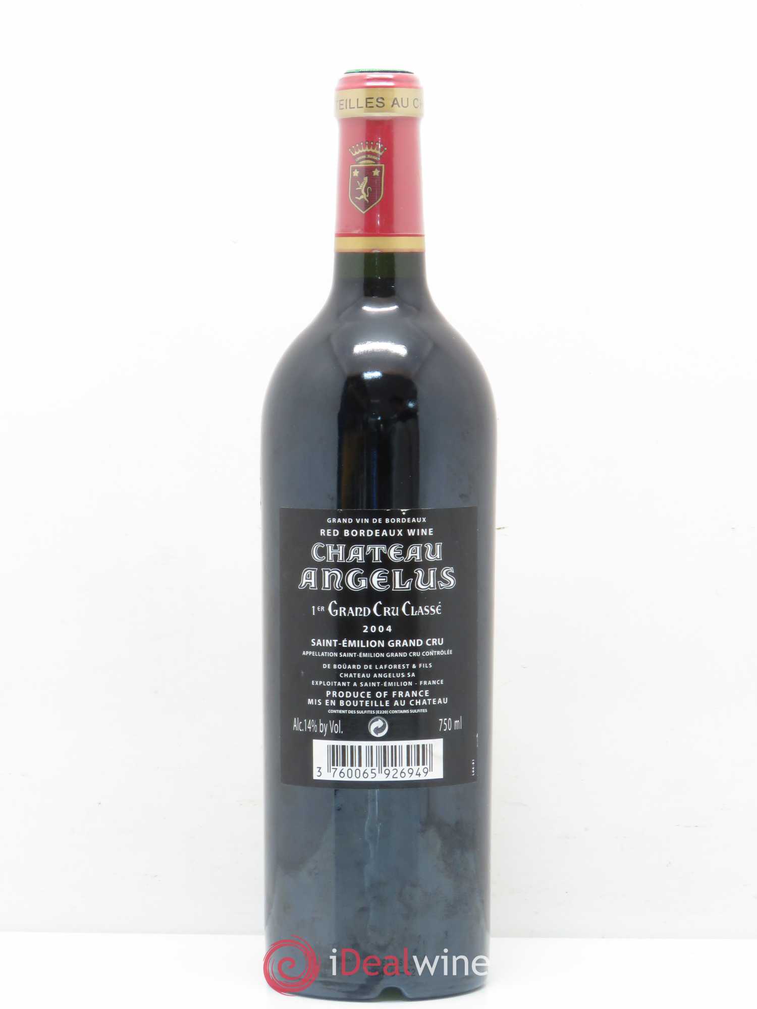 Château Angélus 1er Grand Cru Classé A 2004 - Lot de 1 bouteille - 1