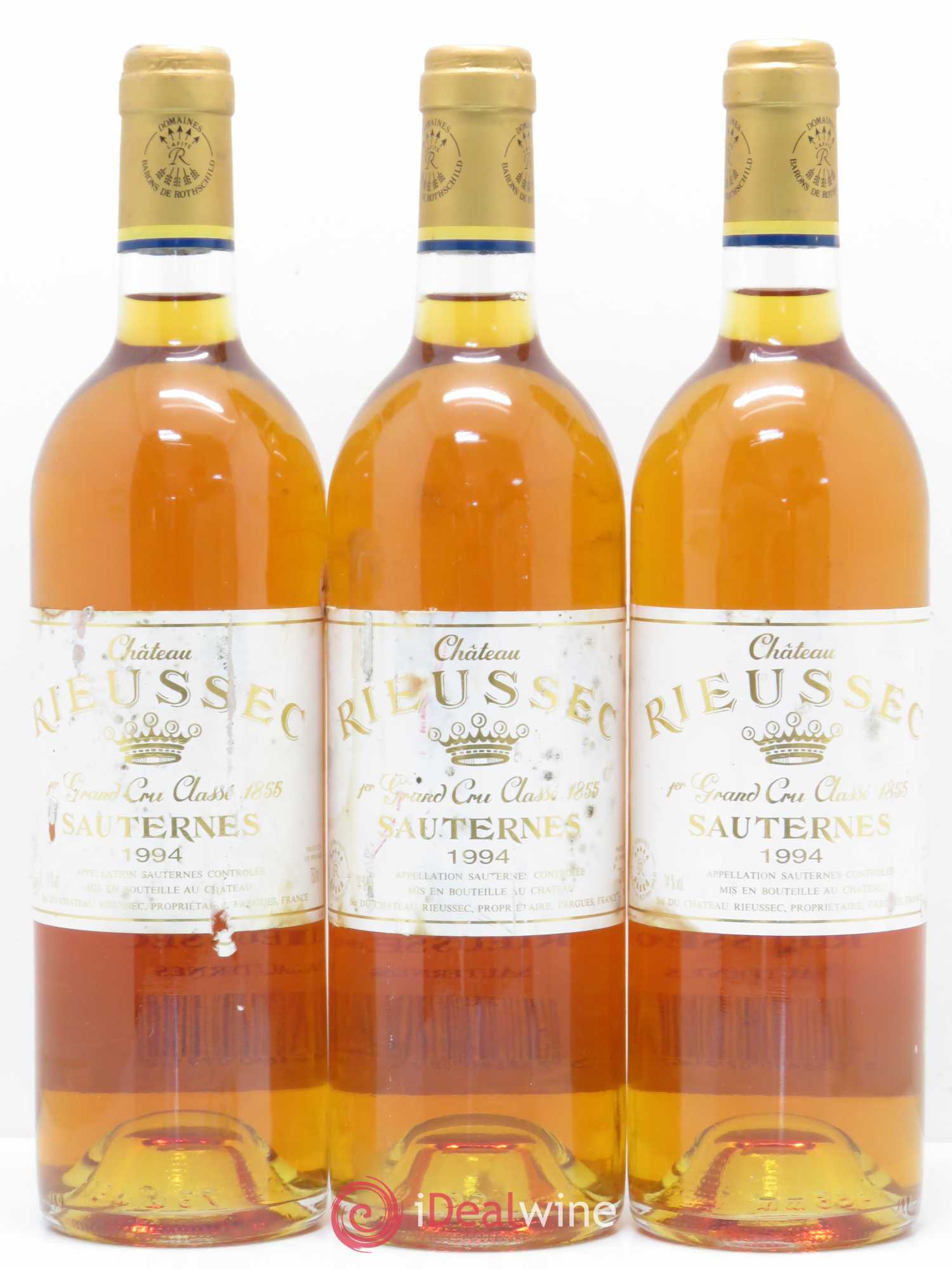 Château Rieussec 1er Grand Cru Classé 1994 - Lotto di 3 bottiglie - 0