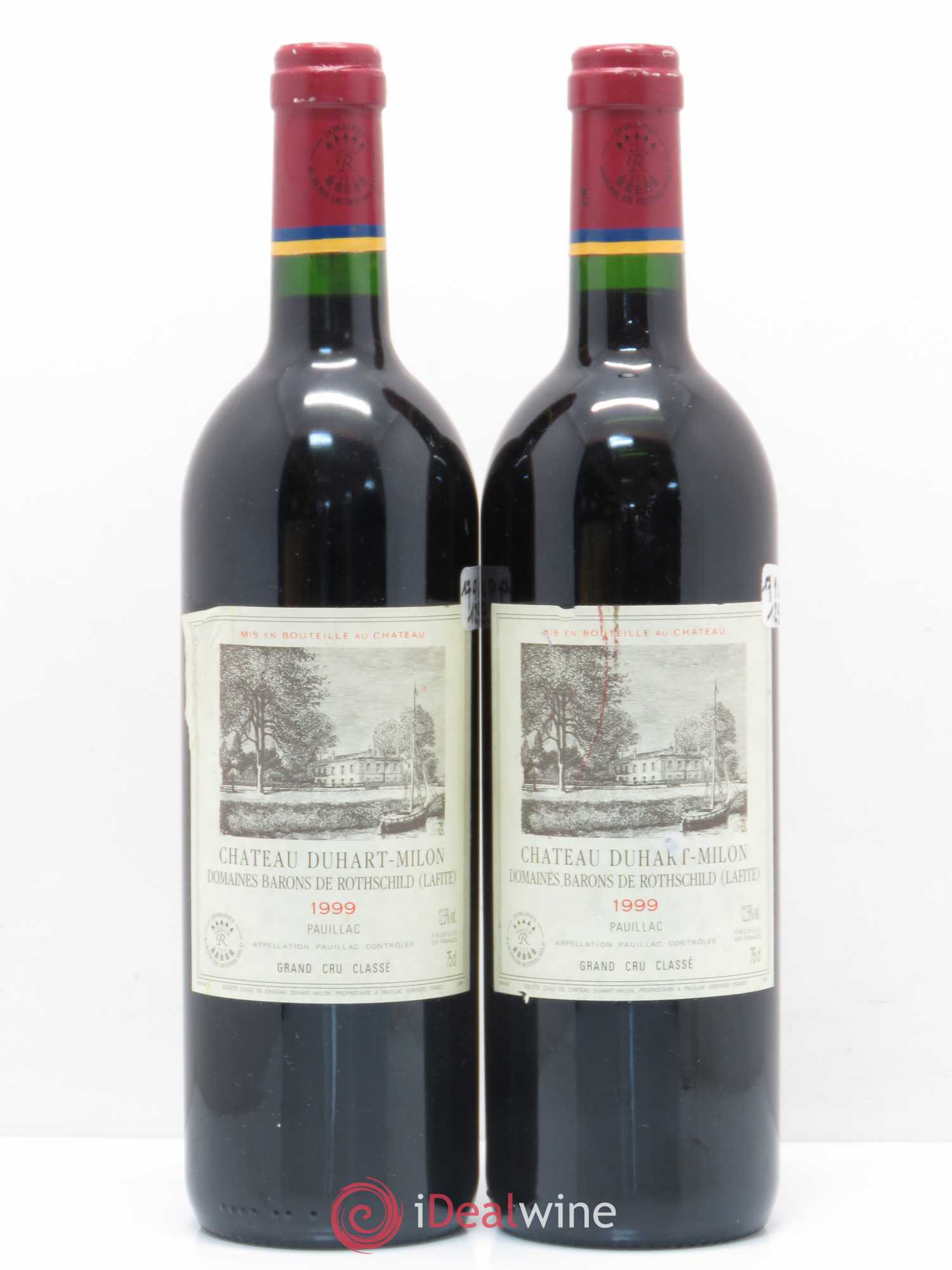 Château Duhart-Milon 4ème Grand Cru Classé 1999 - Lotto di 2 bottiglie - 0