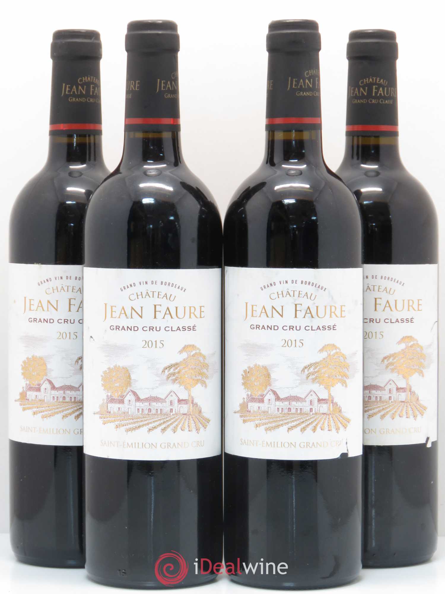 Château Jean Faure Grand Cru Classé 2015 - Lot de 4 bouteilles - 0