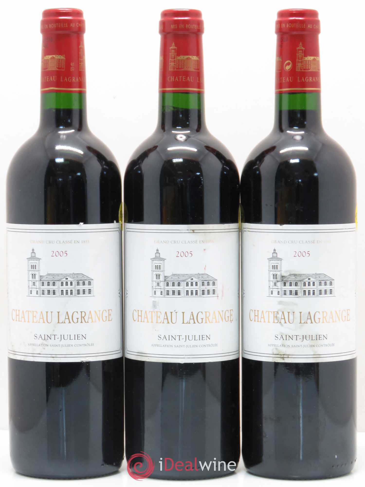Château Lagrange 3ème Grand Cru Classé 2005 - Lot de 3 bouteilles - 0