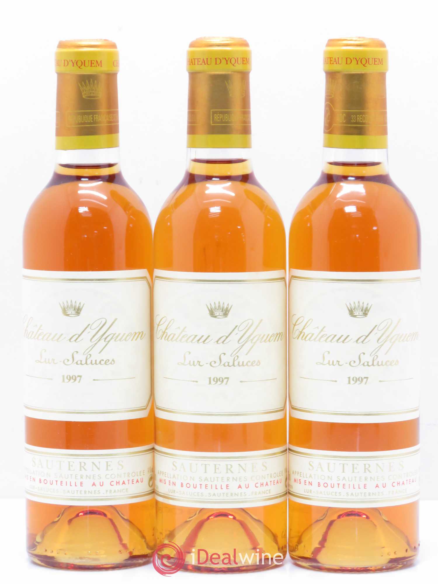 Château d' Yquem 1er Cru Classé Supérieur 1997 - Posten von 3 Demi-Flaschen - 0