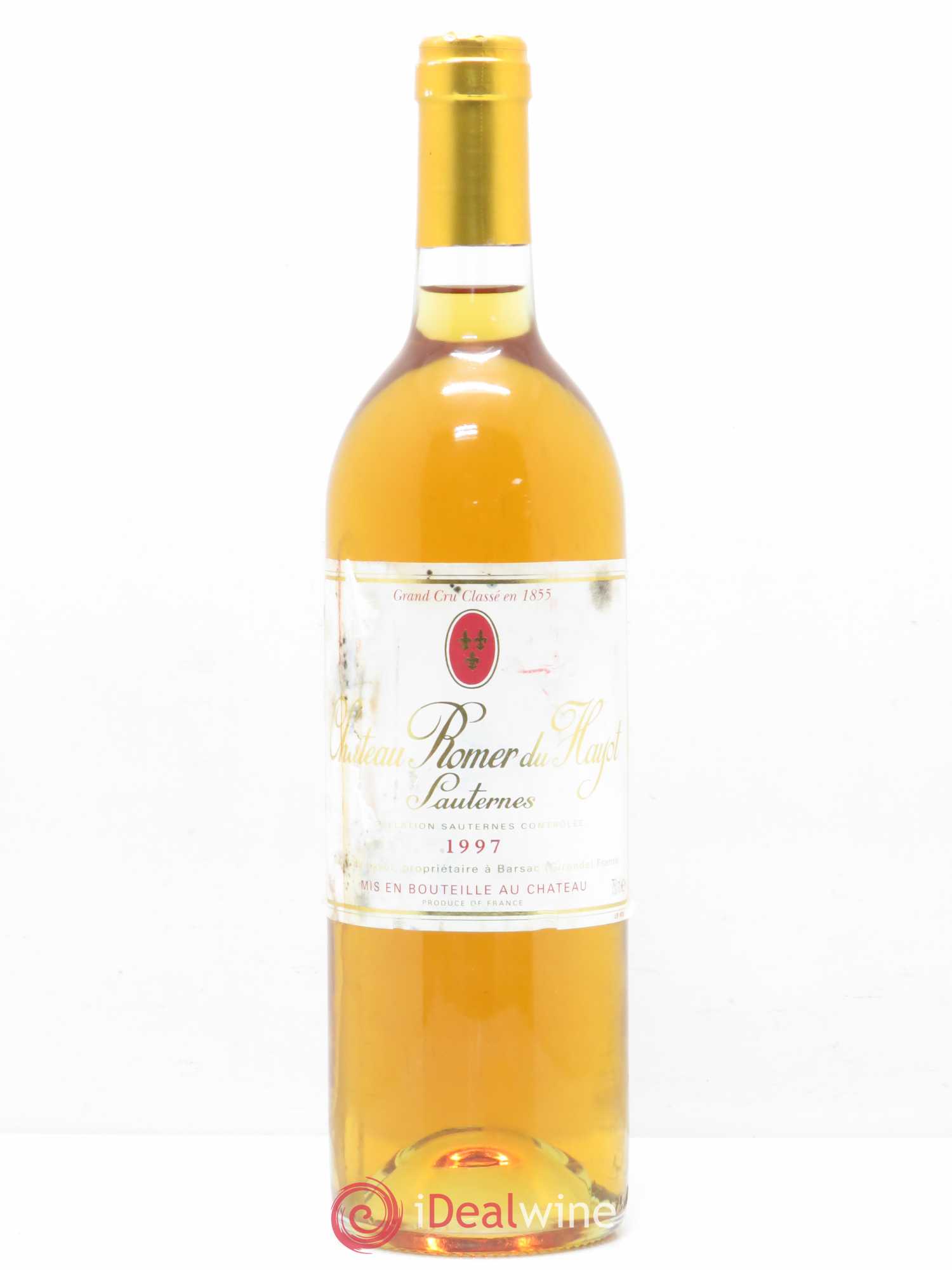 Château Romer du Hayot 2ème Grand Cru Classé 1997 - Posten von 1 Flasche - 0