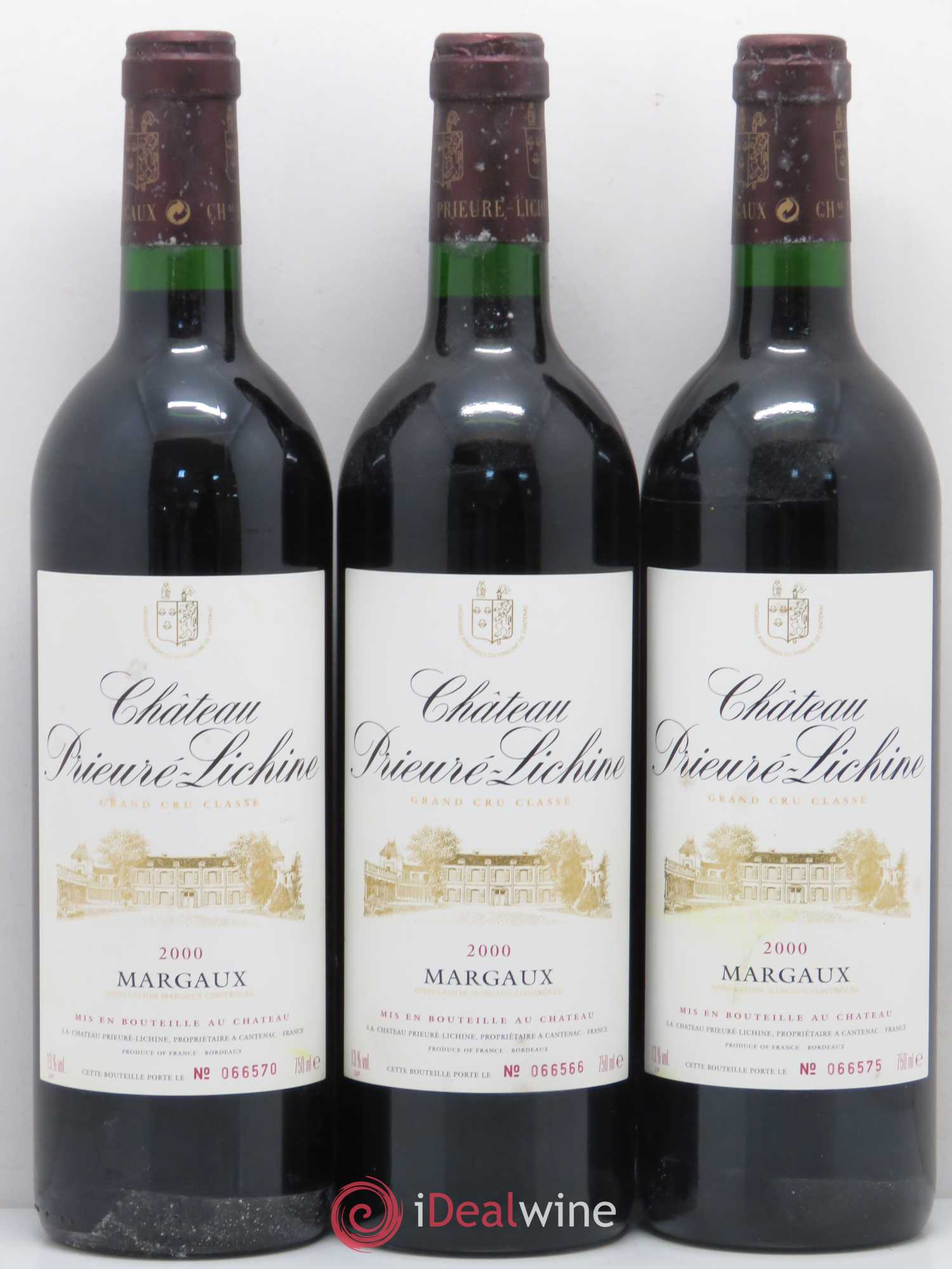 Château Prieuré Lichine 4ème Grand Cru Classé 2000 - Lot de 12 bouteilles - 1