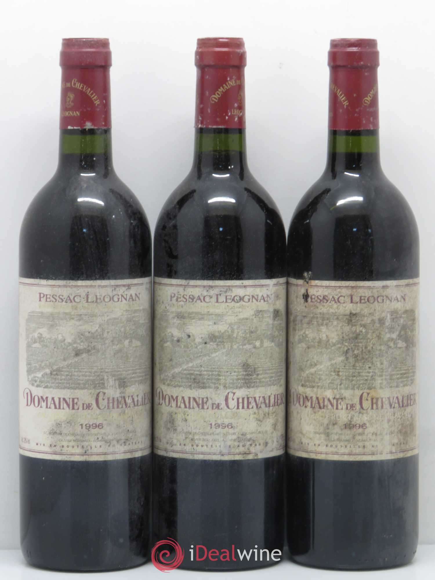Domaine de Chevalier Cru Classé de Graves 1996 - Lot de 3 bouteilles - 0