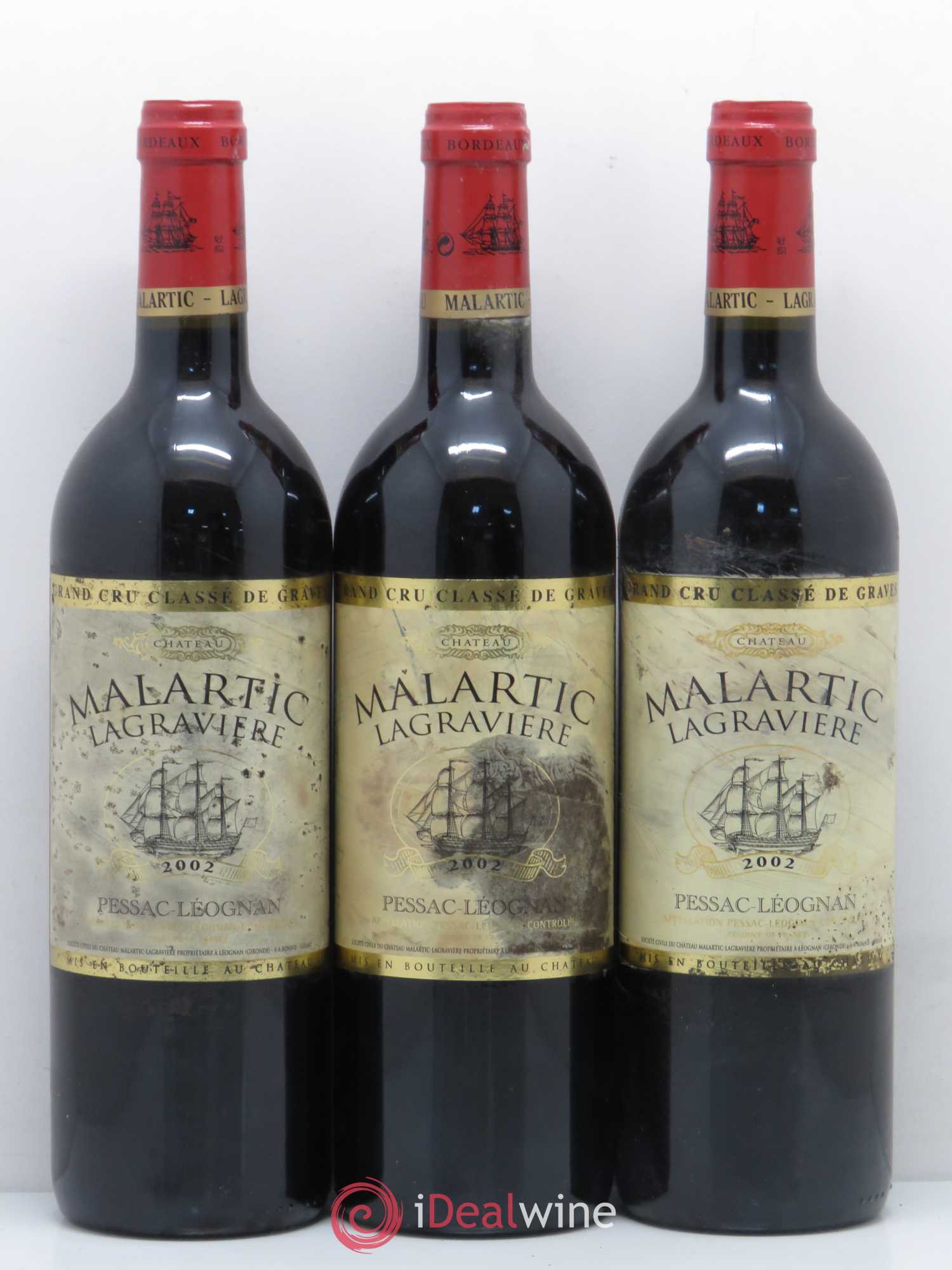 Château Malartic-Lagravière Cru Classé de Graves 2002 - Lot de 12 bouteilles - 3