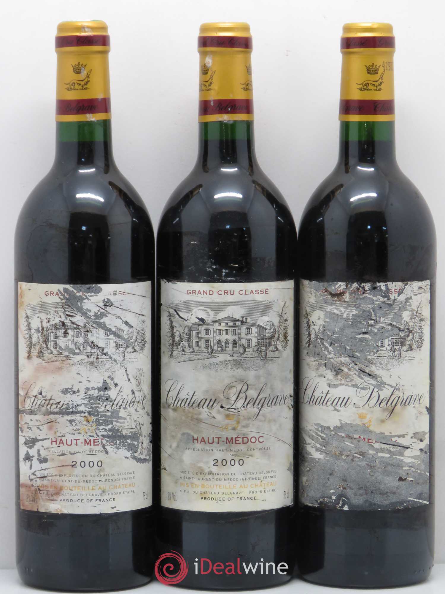 Château Belgrave 5ème Grand Cru Classé 2000 - Lot de 12 bouteilles - 4