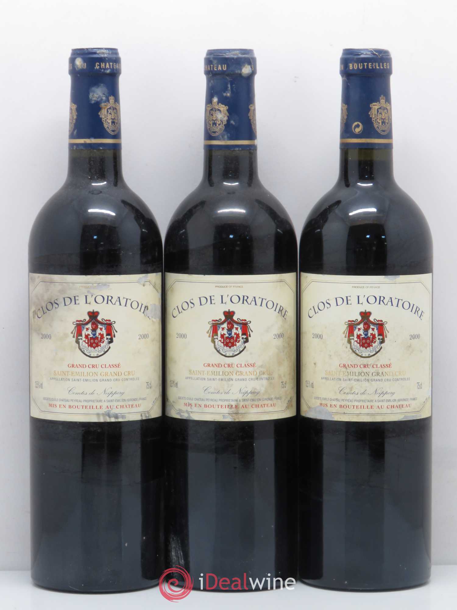 Clos de l'Oratoire Grand Cru Classé 2000 - Lot de 12 bouteilles - 2