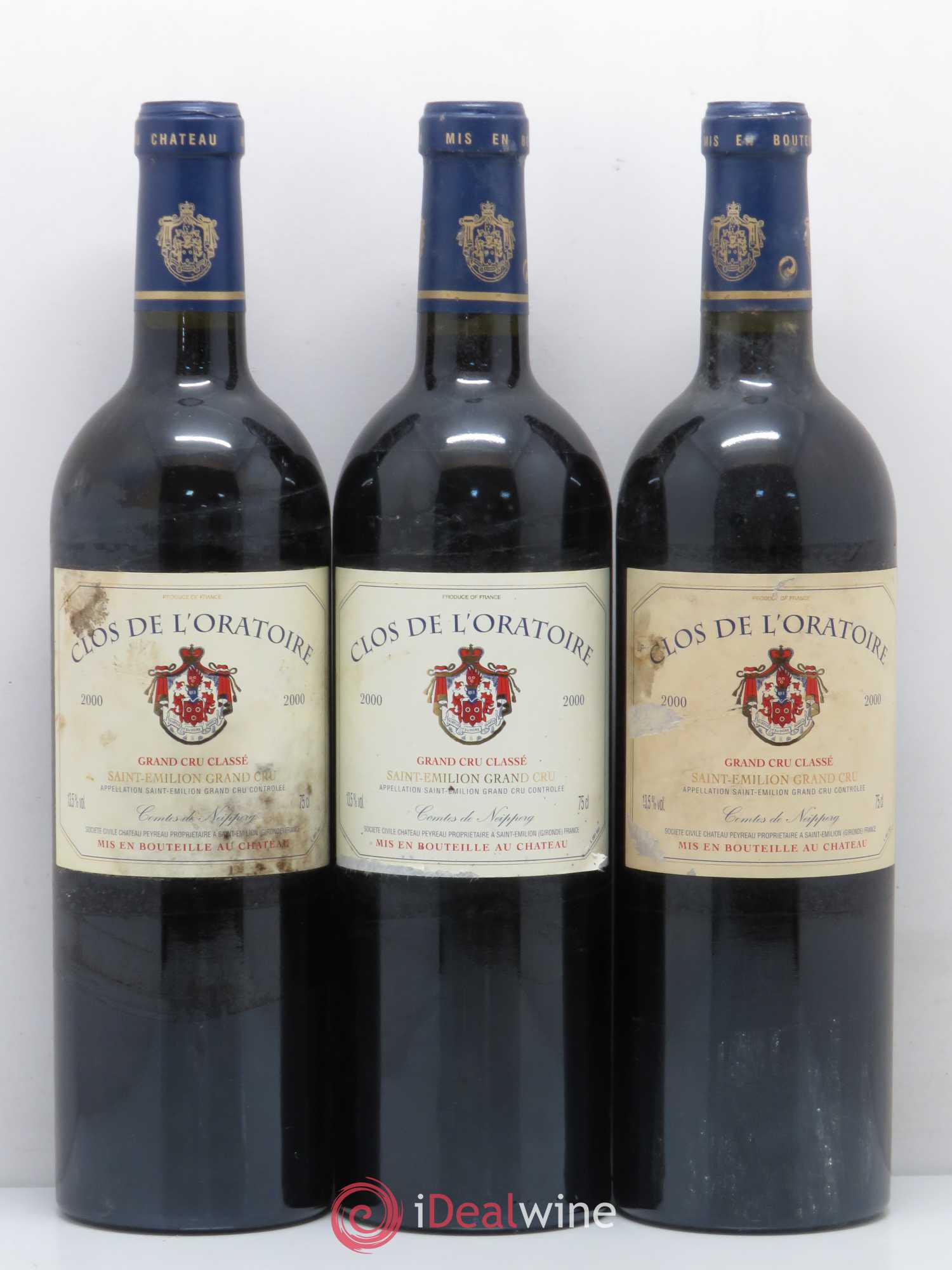 Clos de l'Oratoire Grand Cru Classé 2000 - Lot de 12 bouteilles - 3