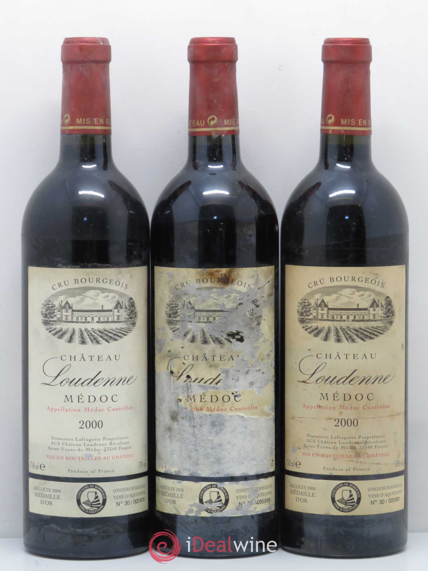 Château Loudenne Cru Bourgeois 2000 - Lot de 12 bouteilles - 3