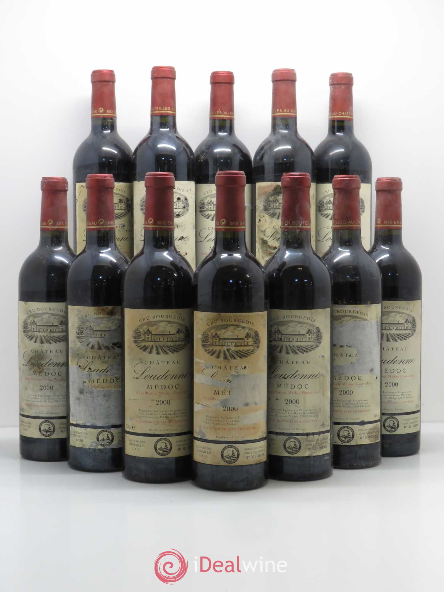Château Loudenne Cru Bourgeois 2000 - Lot de 12 bouteilles - 0
