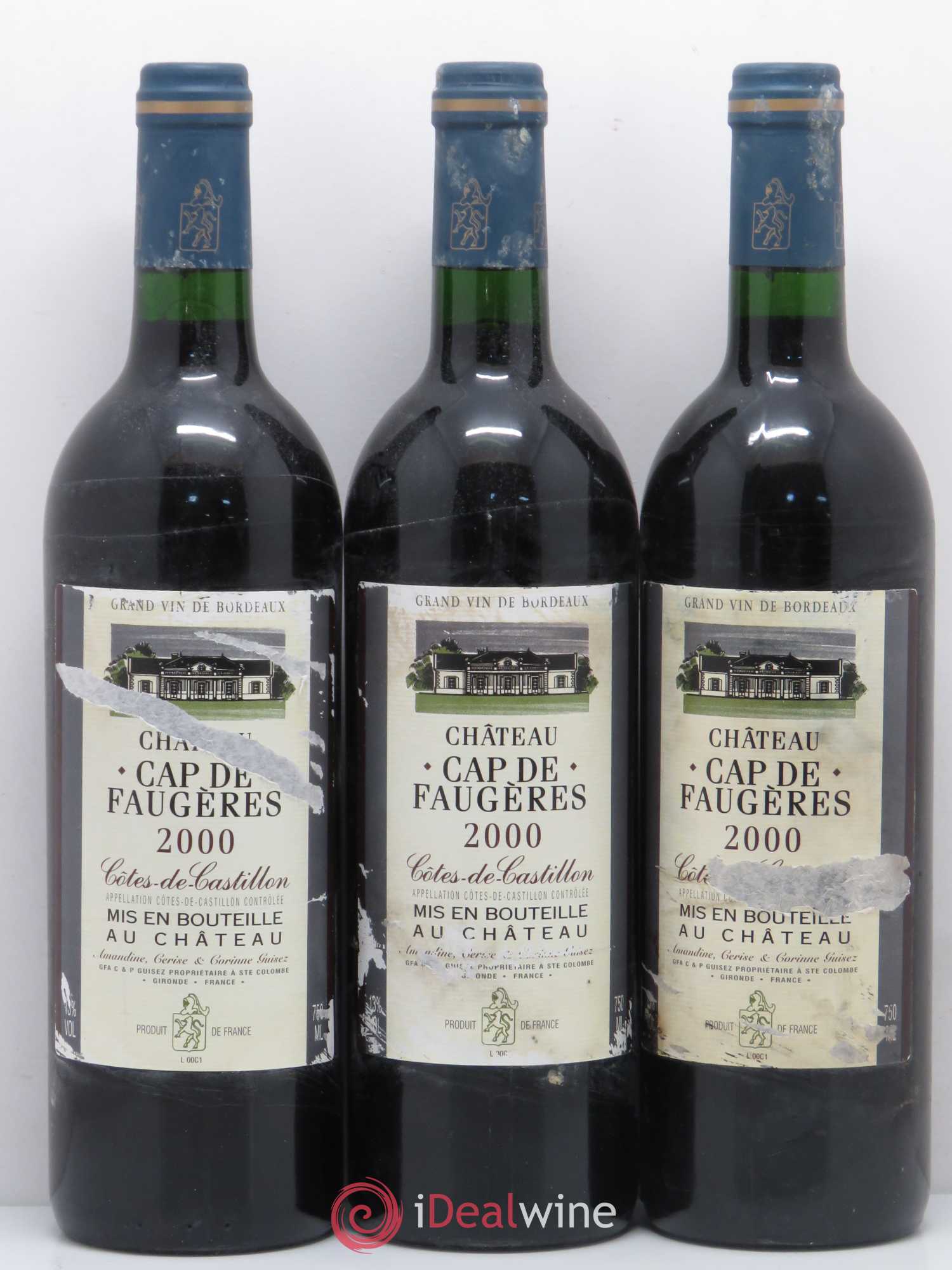 Château Cap de Faugères 2000 - Lot de 12 bouteilles - 3