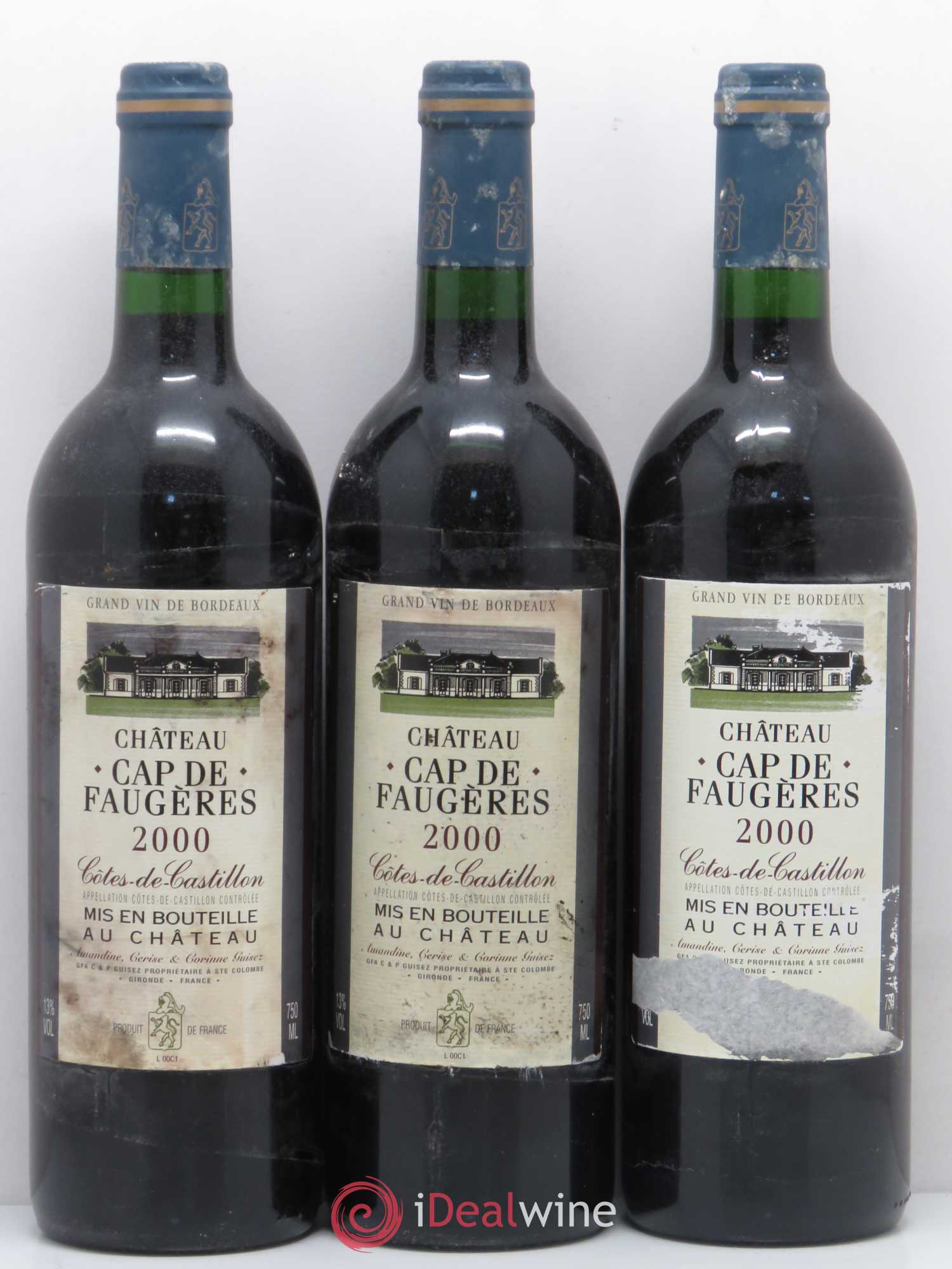 Château Cap de Faugères 2000 - Lot de 12 bouteilles - 4