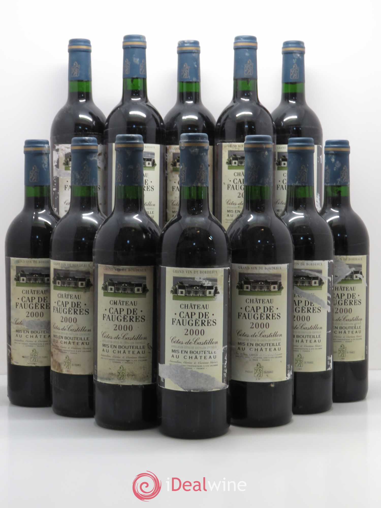 Château Cap de Faugères 2000 - Lot de 12 bouteilles - 0