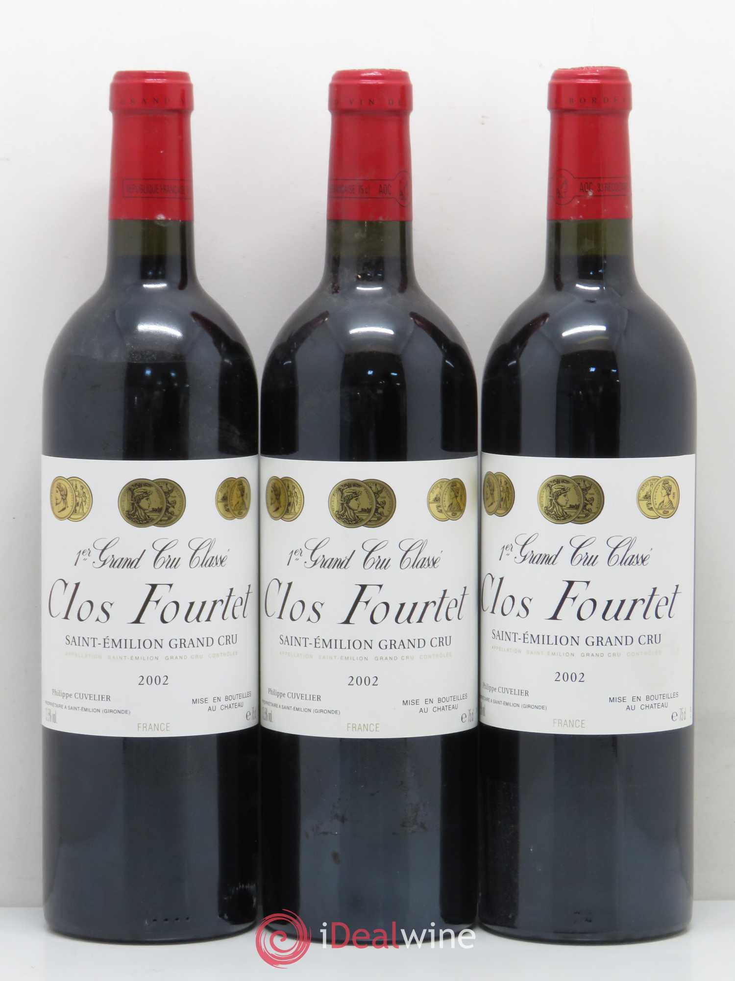 Clos Fourtet 1er Grand Cru Classé B 2002 - Lot de 12 bouteilles - 1