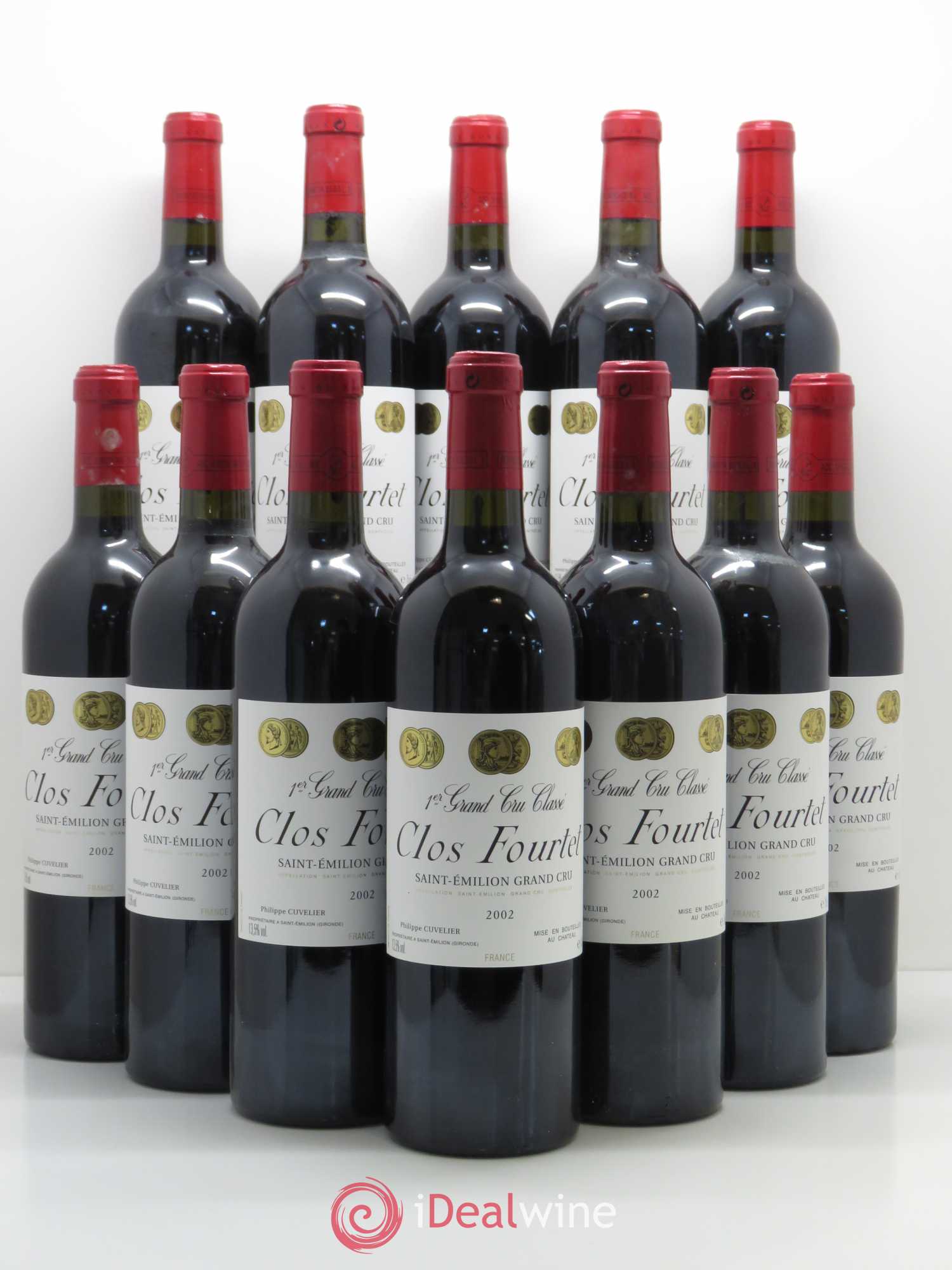 Clos Fourtet 1er Grand Cru Classé B 2002 - Lot de 12 bouteilles - 0