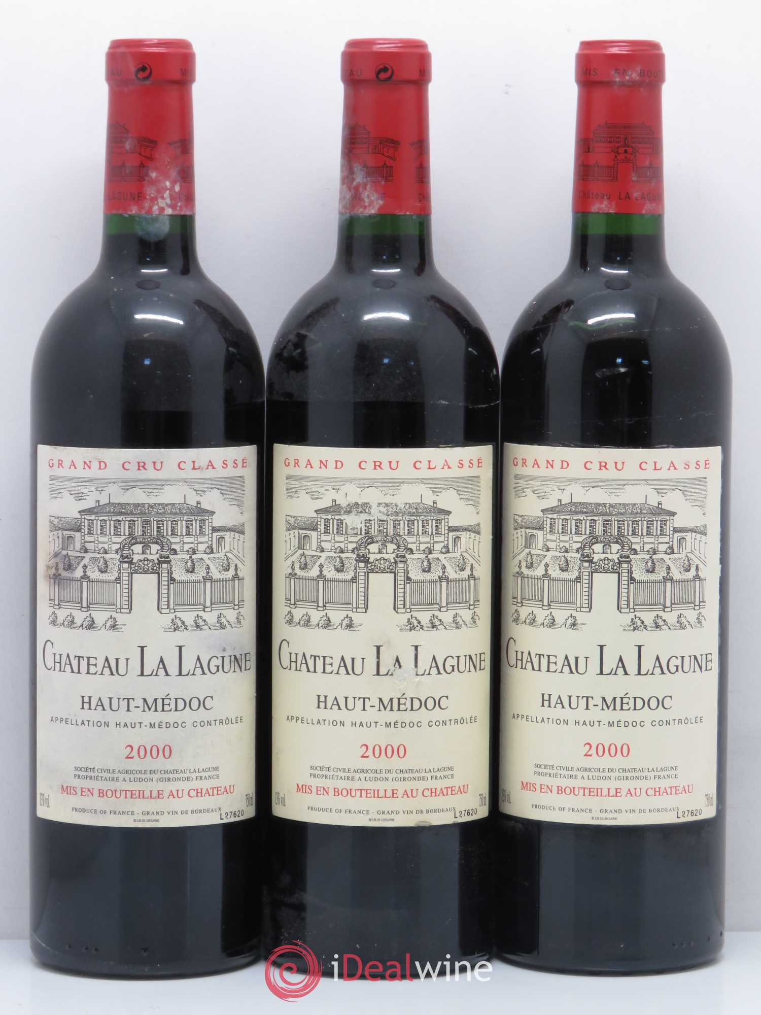 Château la Lagune 3ème Grand Cru Classé 2000 - Lot de 12 bouteilles - 1