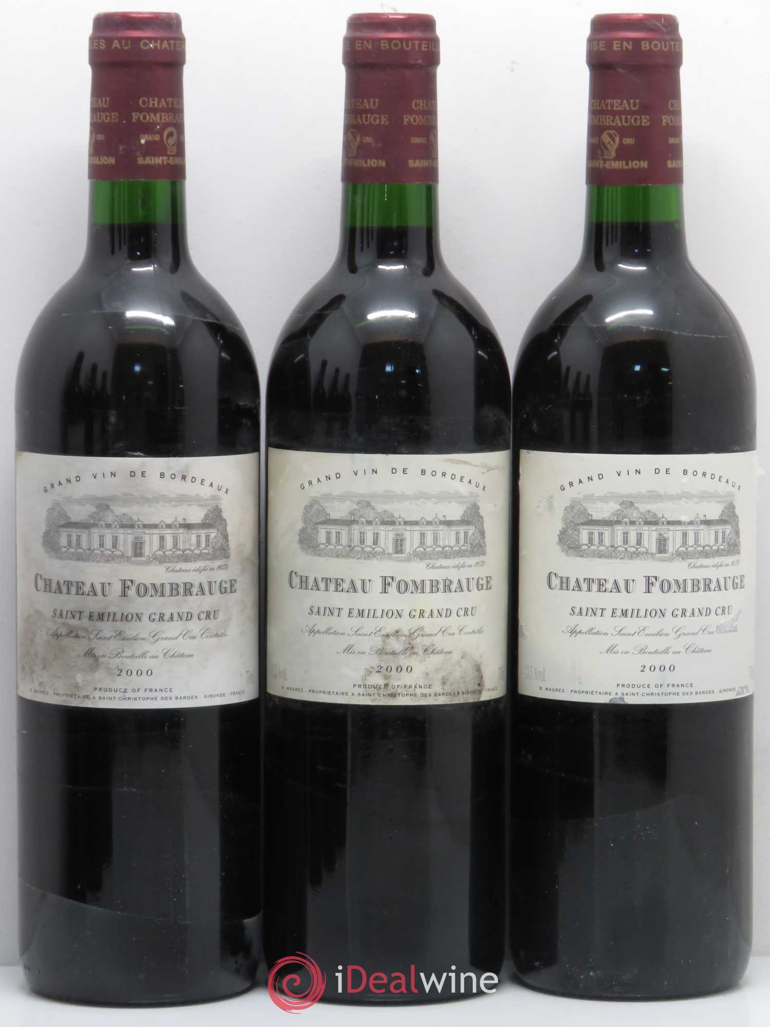Château Fombrauge Grand Cru Classé 2000 - Lot de 6 bouteilles - 1