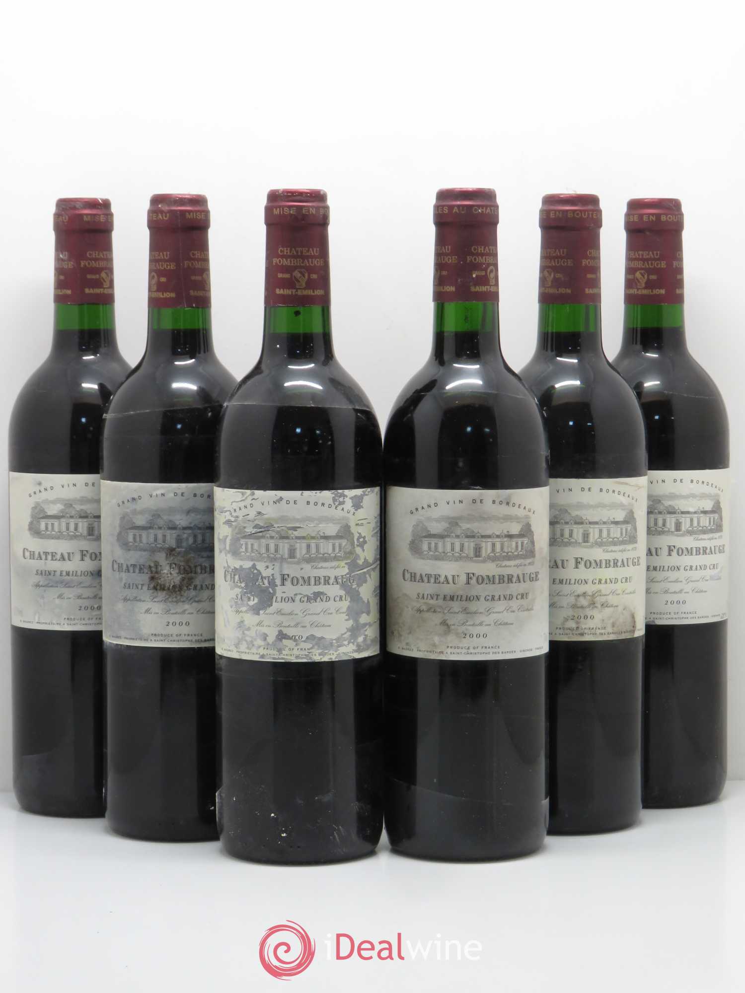 Château Fombrauge Grand Cru Classé 2000 - Lot de 6 bouteilles - 0