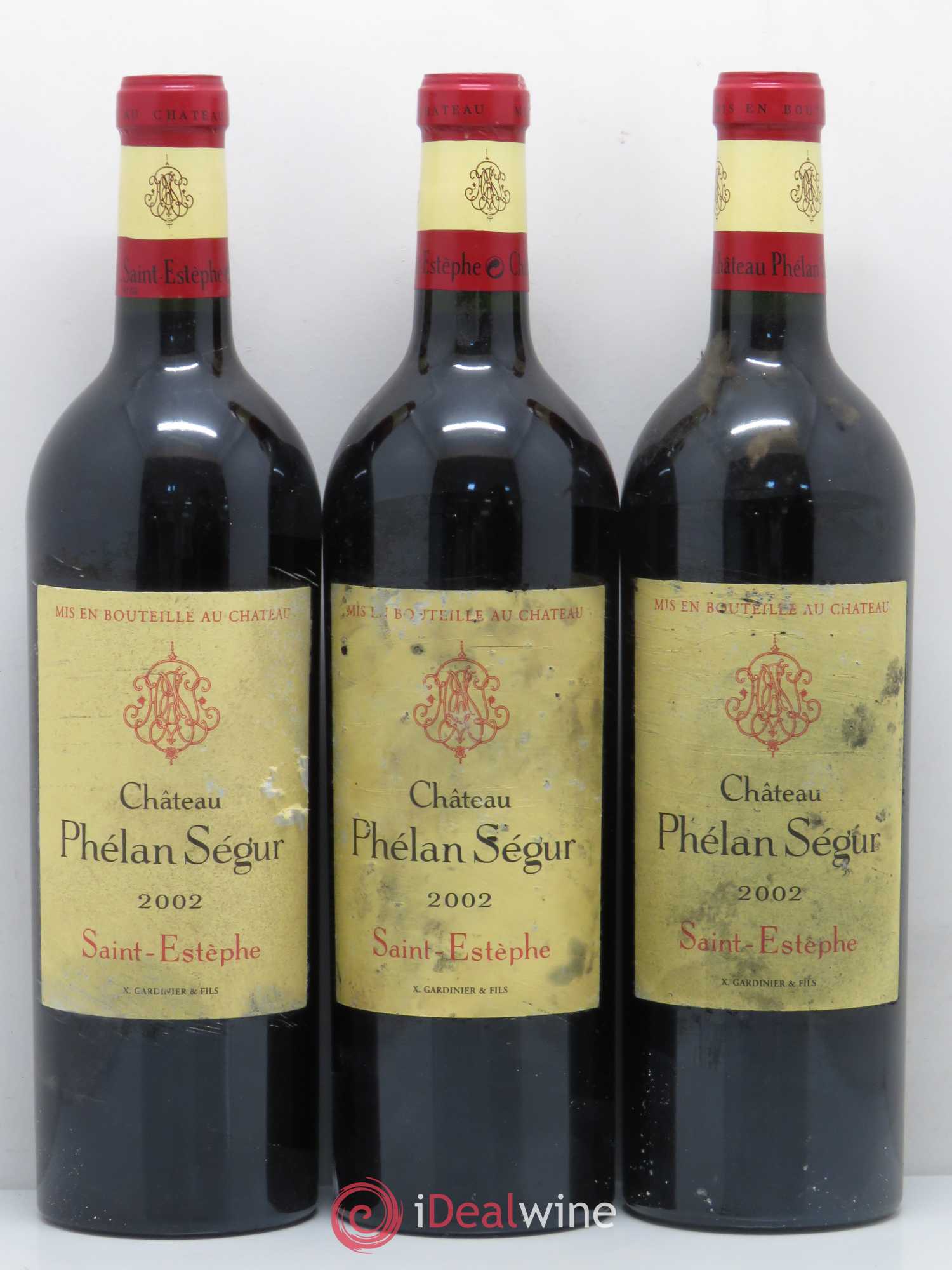 Château Phélan Ségur 2002 - Lot de 12 bouteilles - 1