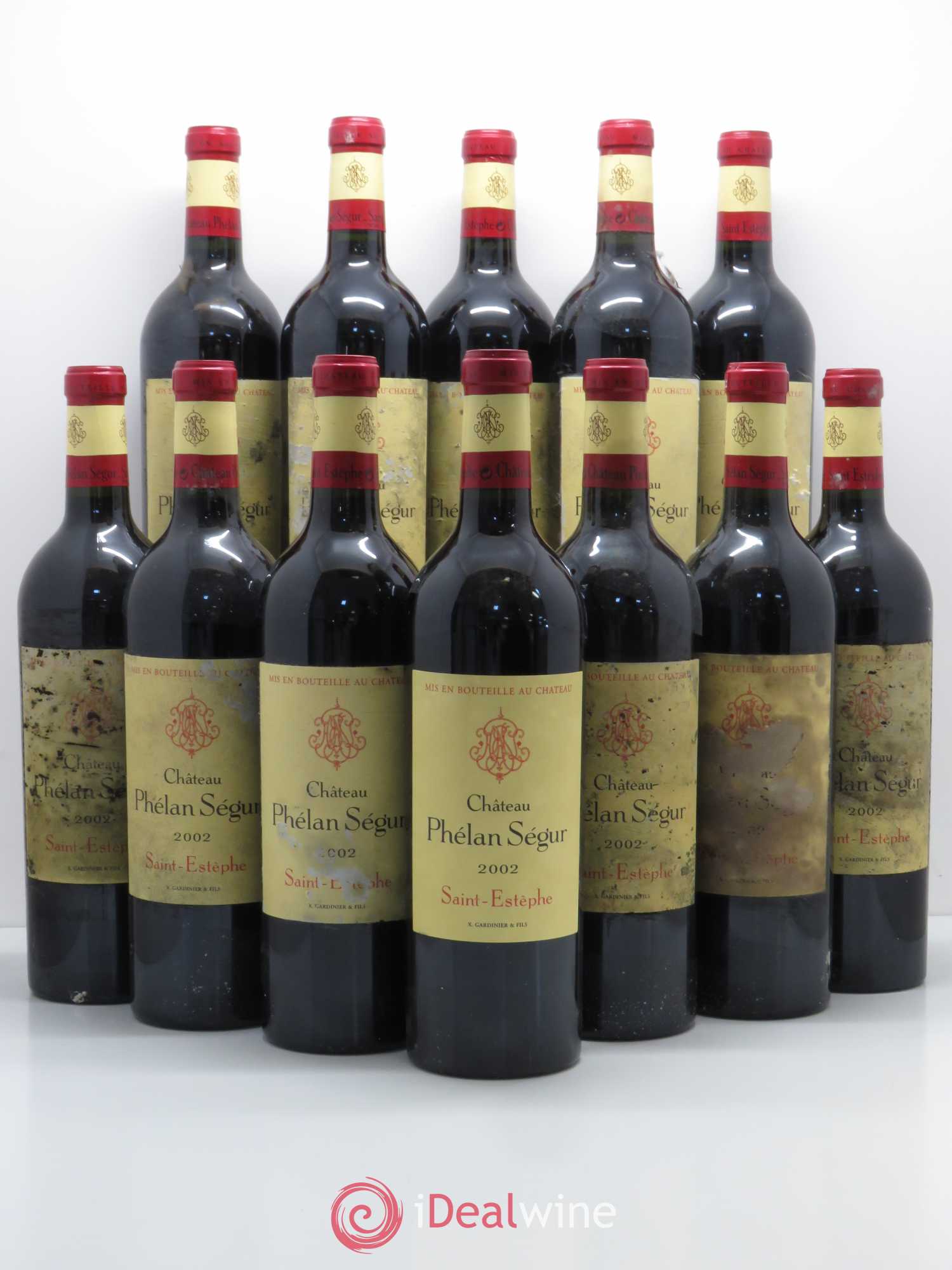 Château Phélan Ségur 2002 - Lot de 12 bouteilles - 0