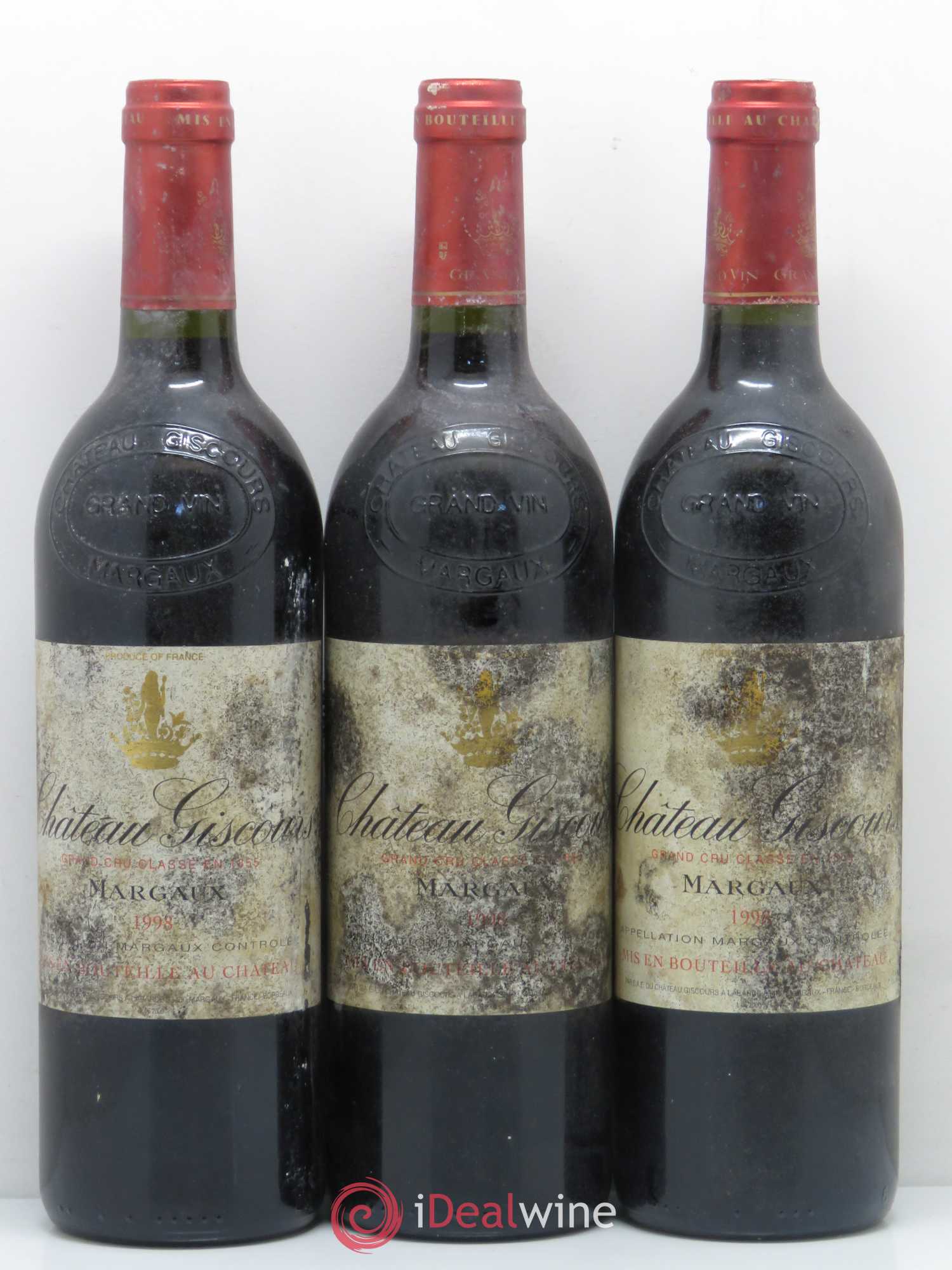 Château Giscours 3ème Grand Cru Classé 1998 - Lot de 12 bouteilles - 1