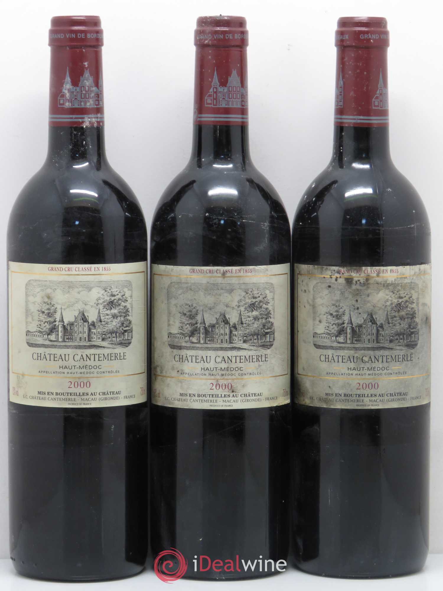 Château Cantemerle 5ème Grand Cru Classé 2000 - Lot de 12 bouteilles - 1