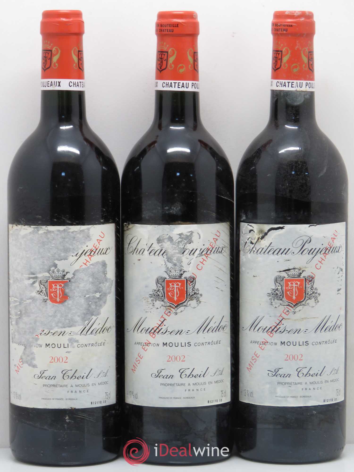 Château Poujeaux 2002 - Lot de 12 bouteilles - 1