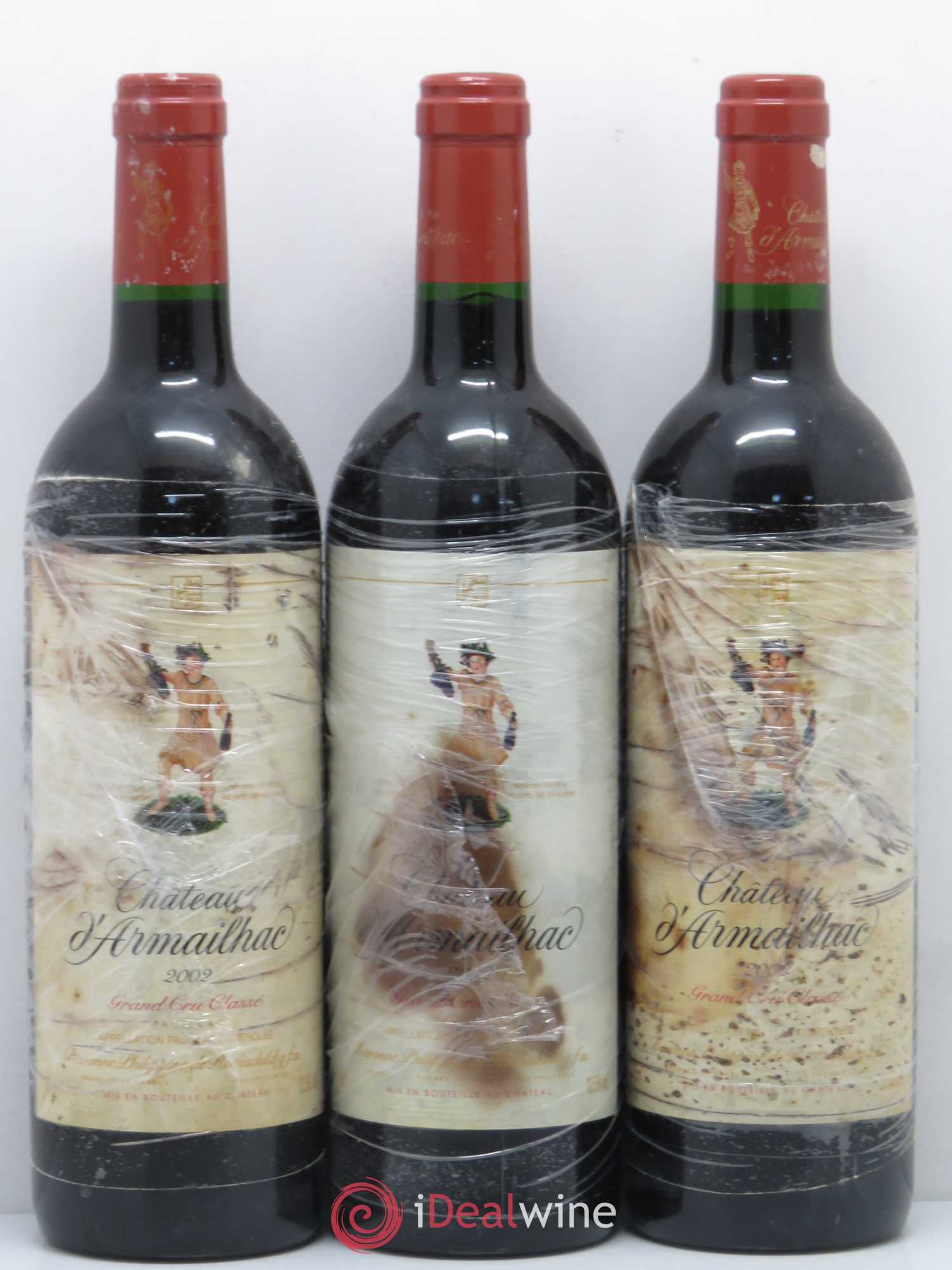 Château d' Armailhac - Mouton Baron(ne) Philippe 5ème Grand Cru Classé 2002 - Lot de 12 bouteilles - 2