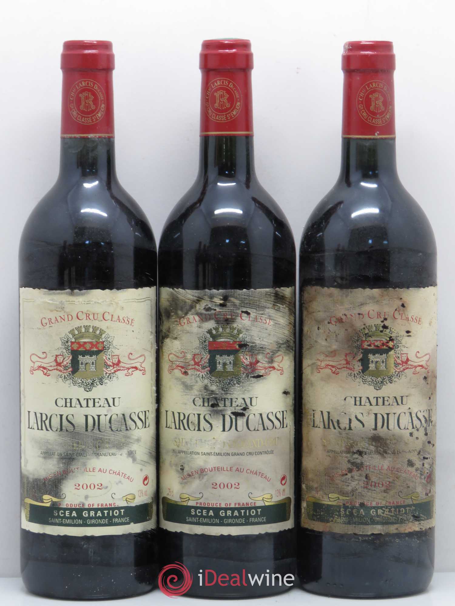 Château Larcis Ducasse 1er Grand Cru Classé B 2002 - Lot de 6 bouteilles - 1