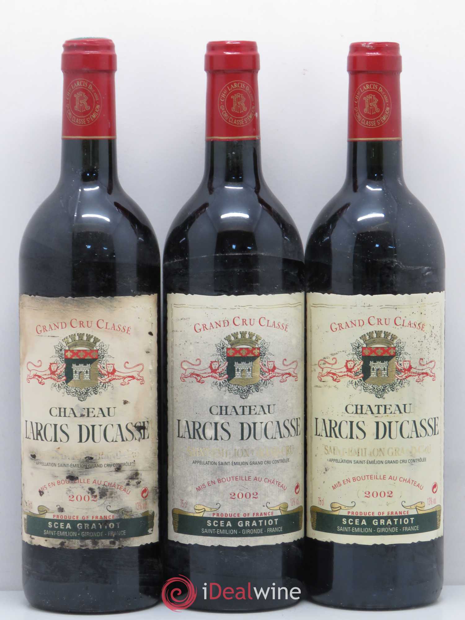 Château Larcis Ducasse 1er Grand Cru Classé B 2002 - Lot de 6 bouteilles - 2