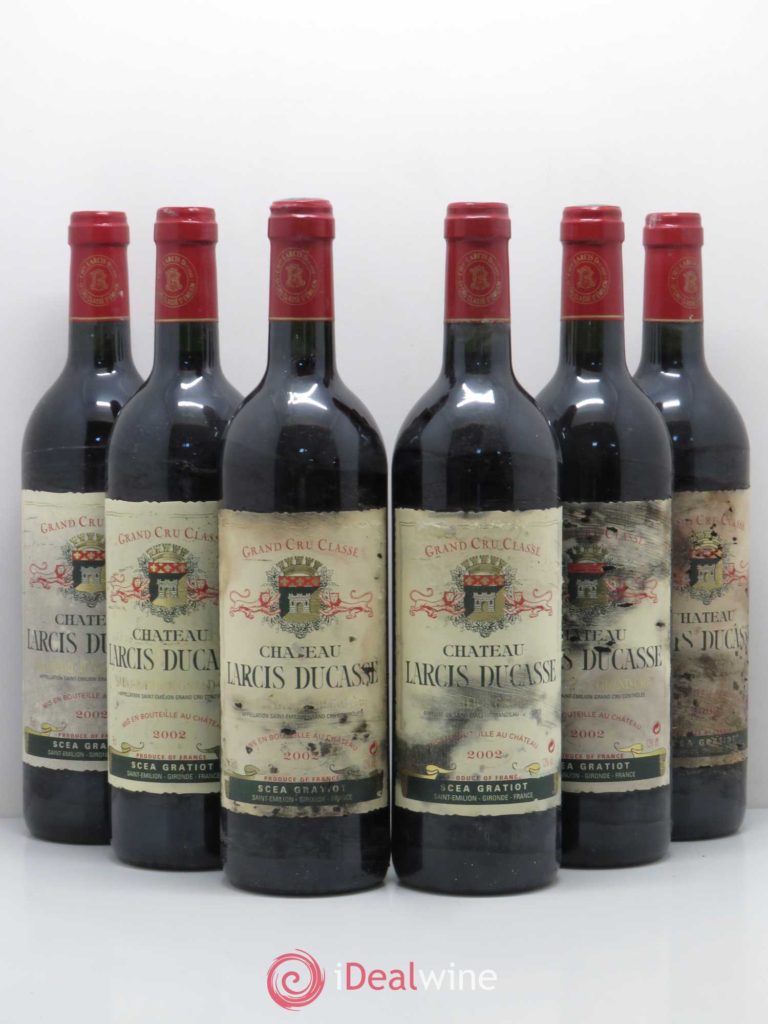 Château Larcis Ducasse 1er Grand Cru Classé B 2002 - Lot de 6 bouteilles - 0