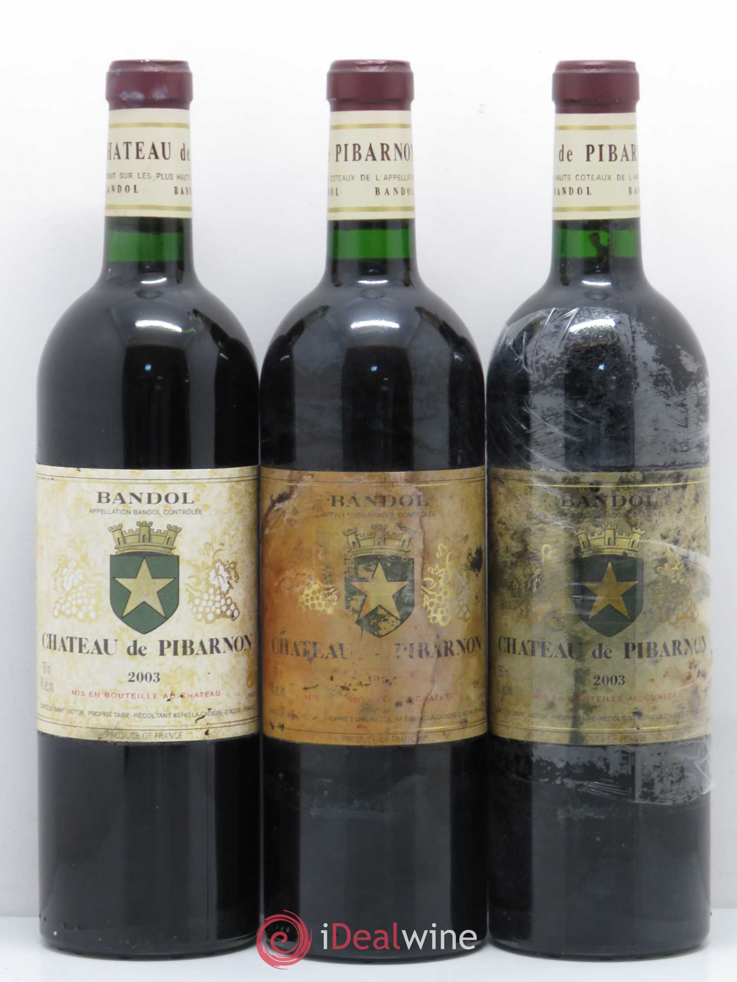 Bandol Château de Pibarnon Comte de Saint-Victor 2003 - Lot de 6 bouteilles - 2