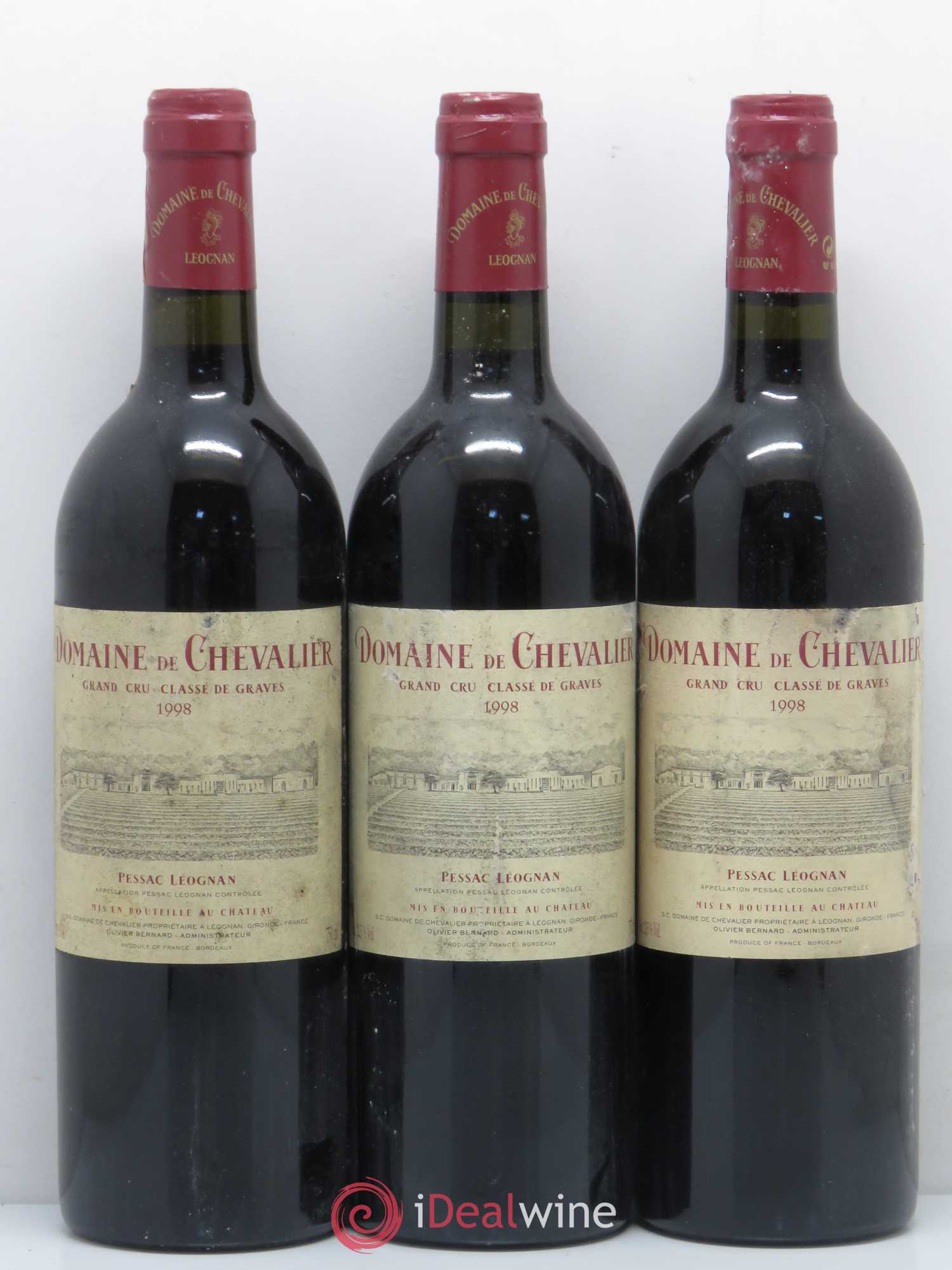 Domaine de Chevalier Cru Classé de Graves 1998 - Lot de 12 bouteilles - 1