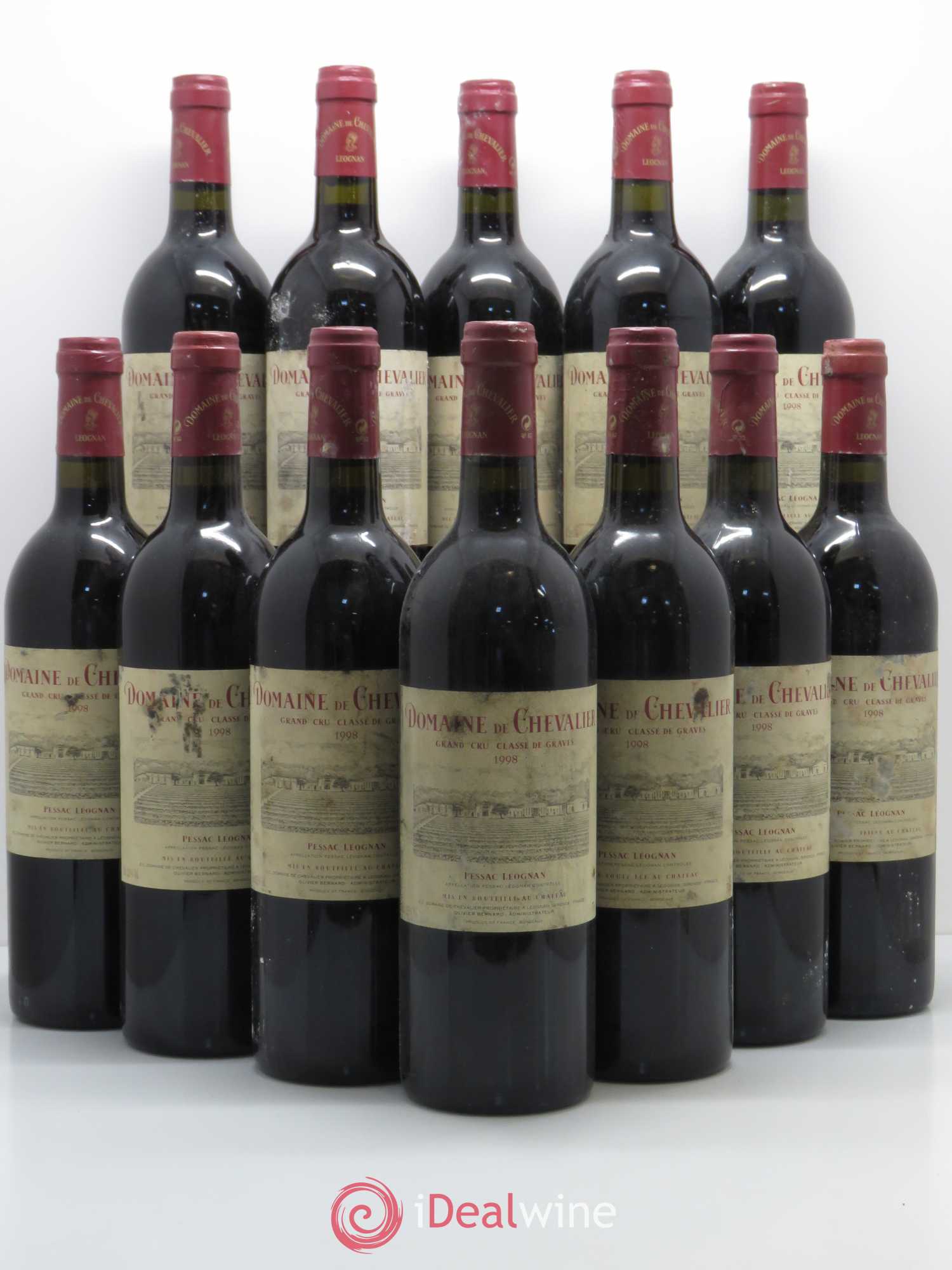 Domaine de Chevalier Cru Classé de Graves 1998 - Lot de 12 bouteilles - 0