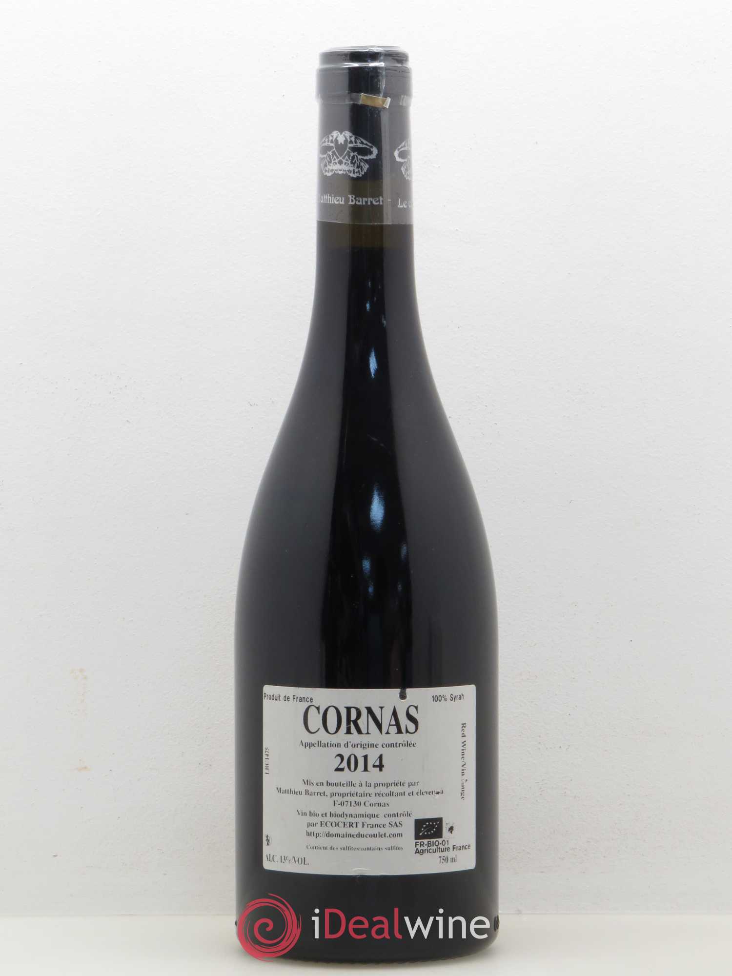 Cornas Brise Cailloux Coulet (Domaine du) - Matthieu Barret 2014 - Lot de 1 bouteille - 1