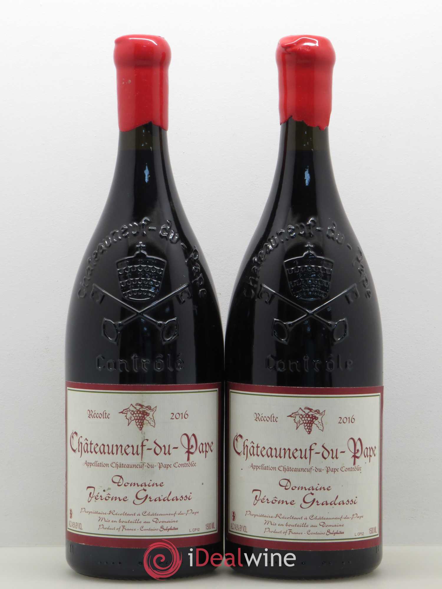Châteauneuf-du-Pape Gradassi 2016 - Lot de 2 magnums - 0