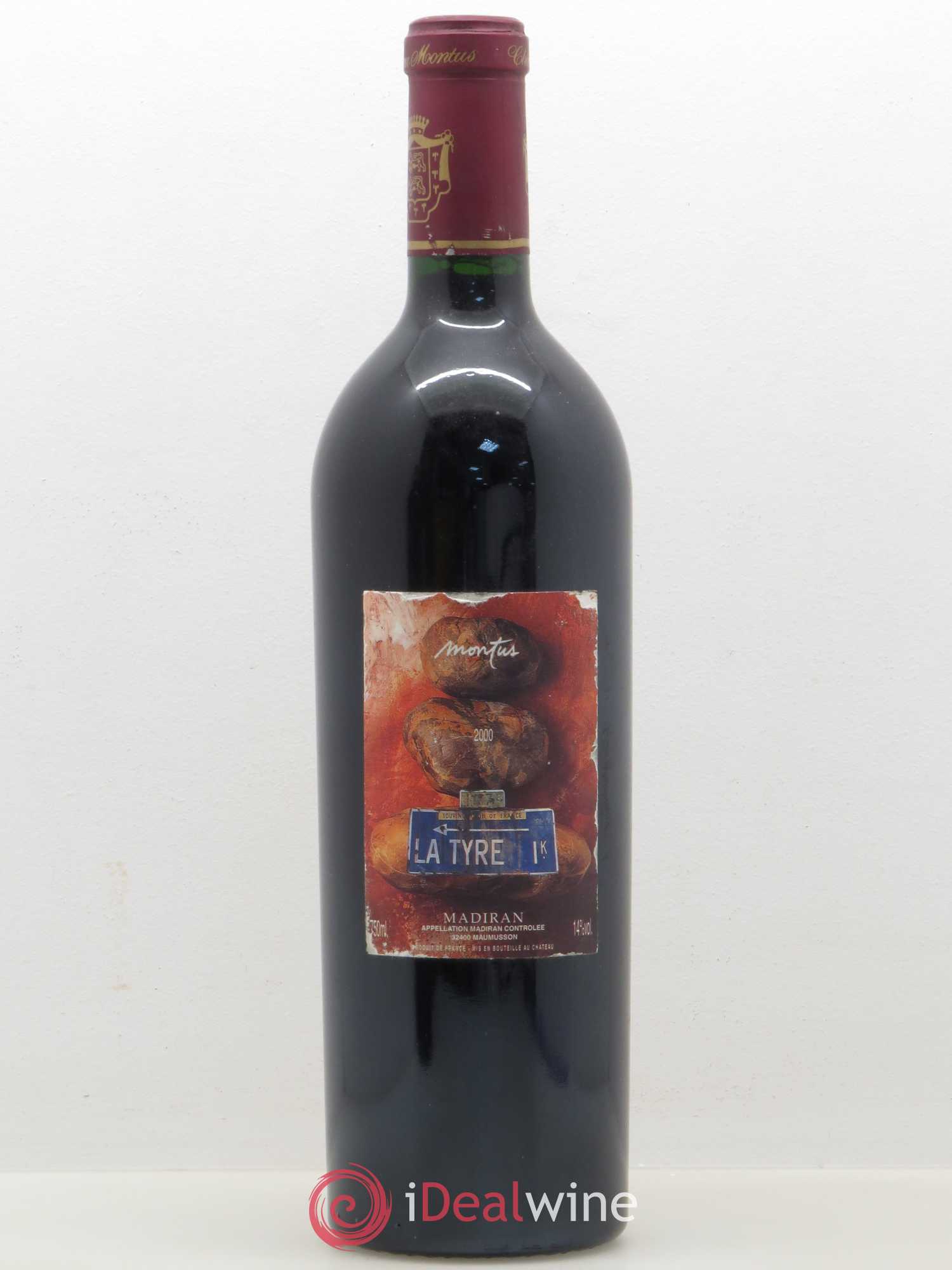 Madiran Château Montus-La Tyre Alain Brumont 2000 - Lot de 1 bouteille - 0